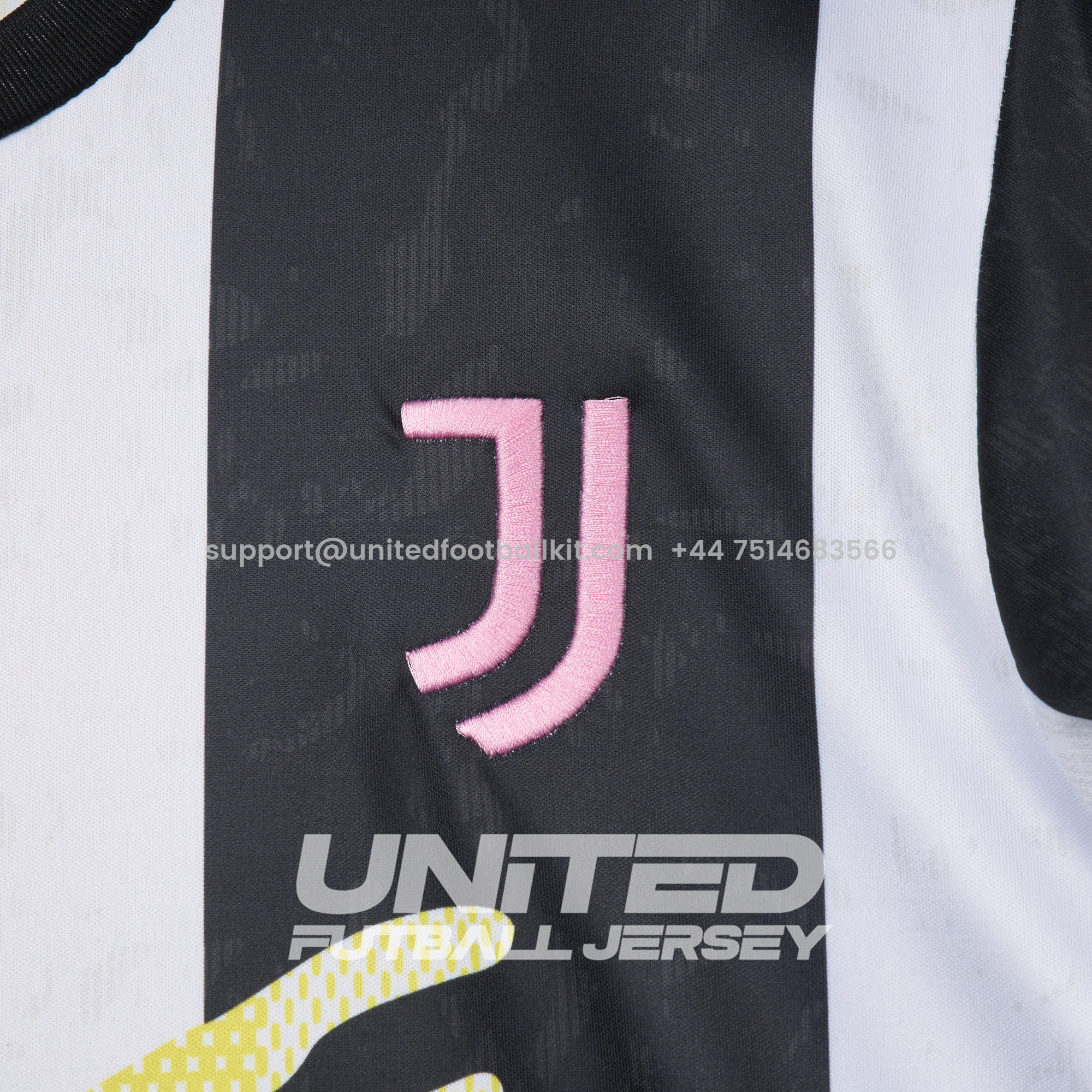 Unitedfootballkit.com | Juventus 24-25 Pre-Match 2 Jersey - Fans Version -Customize Name, Number and Patch | Worldwide Shipping