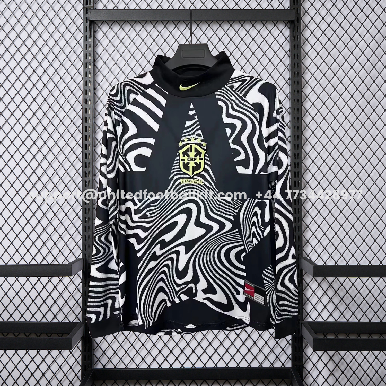 Unitedfootballkit.com | Brazil 2026 Hollywood Goalkeeper Special Long Sleeves Jersey - Fans Version -Customize Name, Number and Patch | Worldwide Shipping