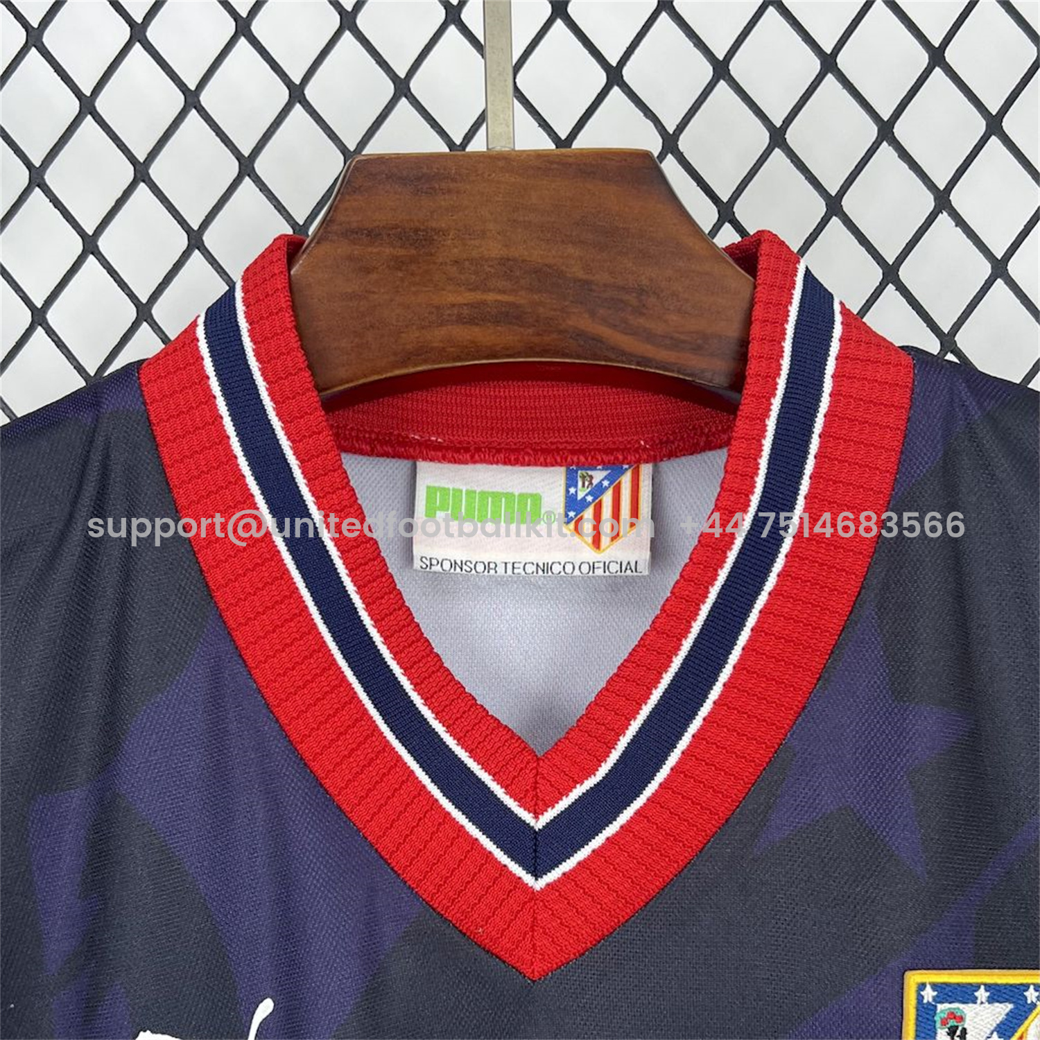 Unitedfootballkit.com | Retro Atletico Madrid 1995-96 Third Jersey -Customize Name, Number and Patch | Worldwide Shipping