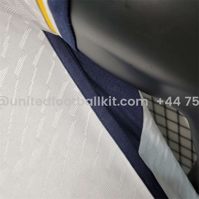 Unitedfootballkit.com | Real Madrid 23-24 Home Stadium Jersey - Player Version -Customize Name, Number and Patch | Worldwide Shipping