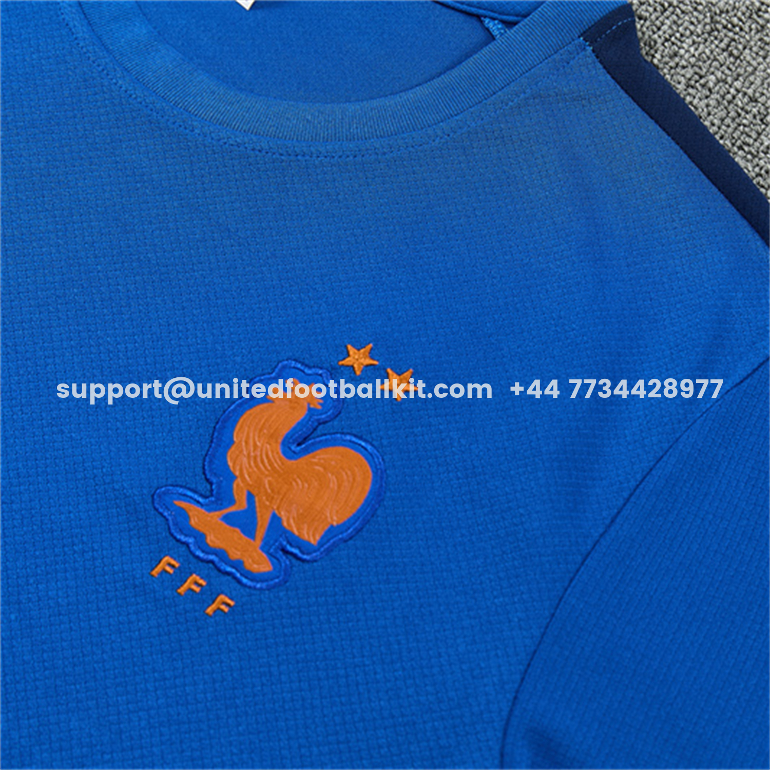 Unitedfootballkit.com | France 2026 Kids Short-Sleeve Training Set - Blue Top & Shorts -Customize Name, Number and Patch | Worldwide Shipping