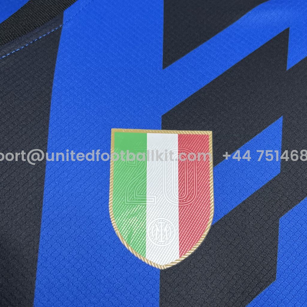 Unitedfootballkit.com | Inter Milan 24-25 Home Stadium Jersey - Fans Version -Customize Name, Number and Patch | Worldwide Shipping
