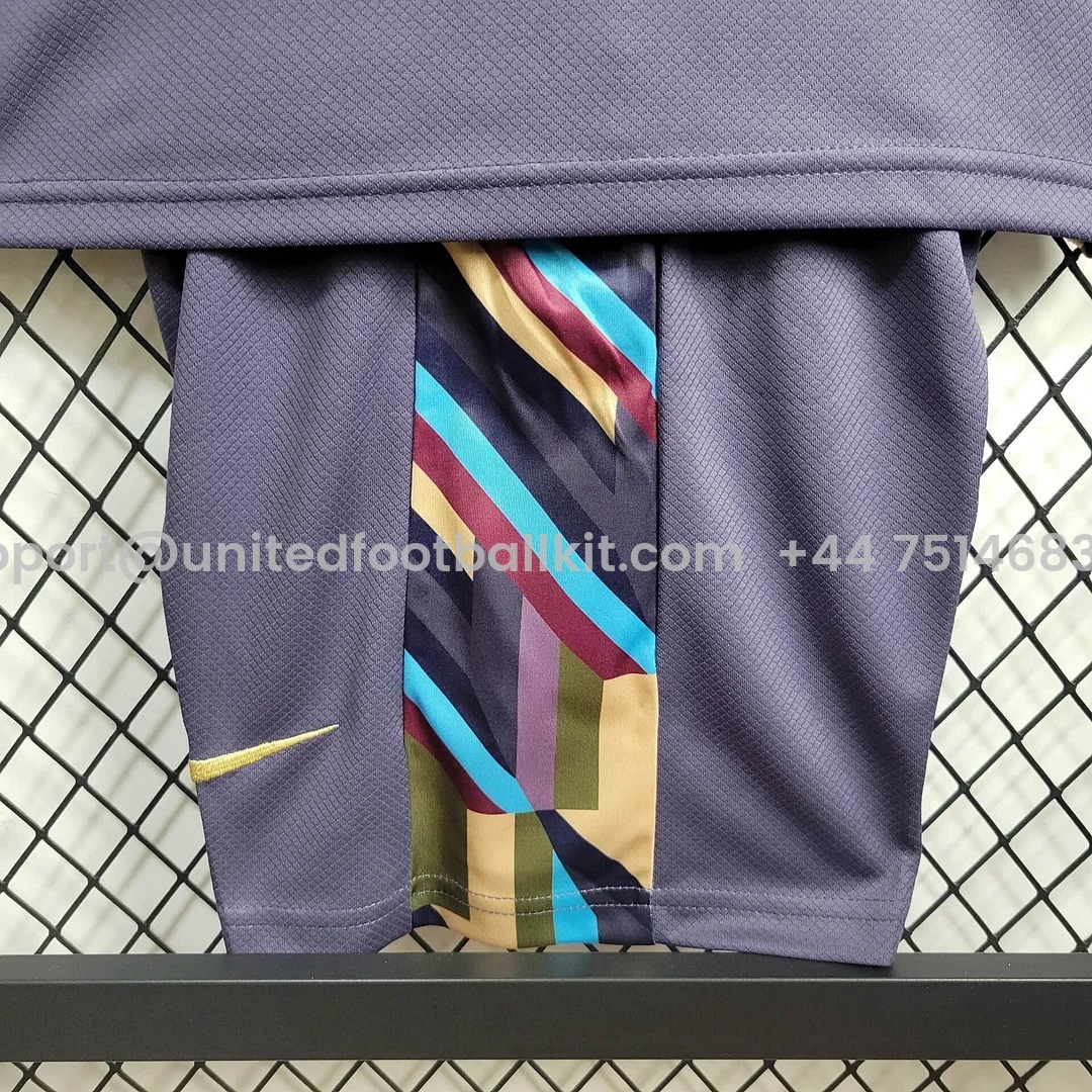 Unitedfootballkit.com | England 2024 Away Stadium Kids Kit -Customize Name, Number and Patch | Worldwide Shipping