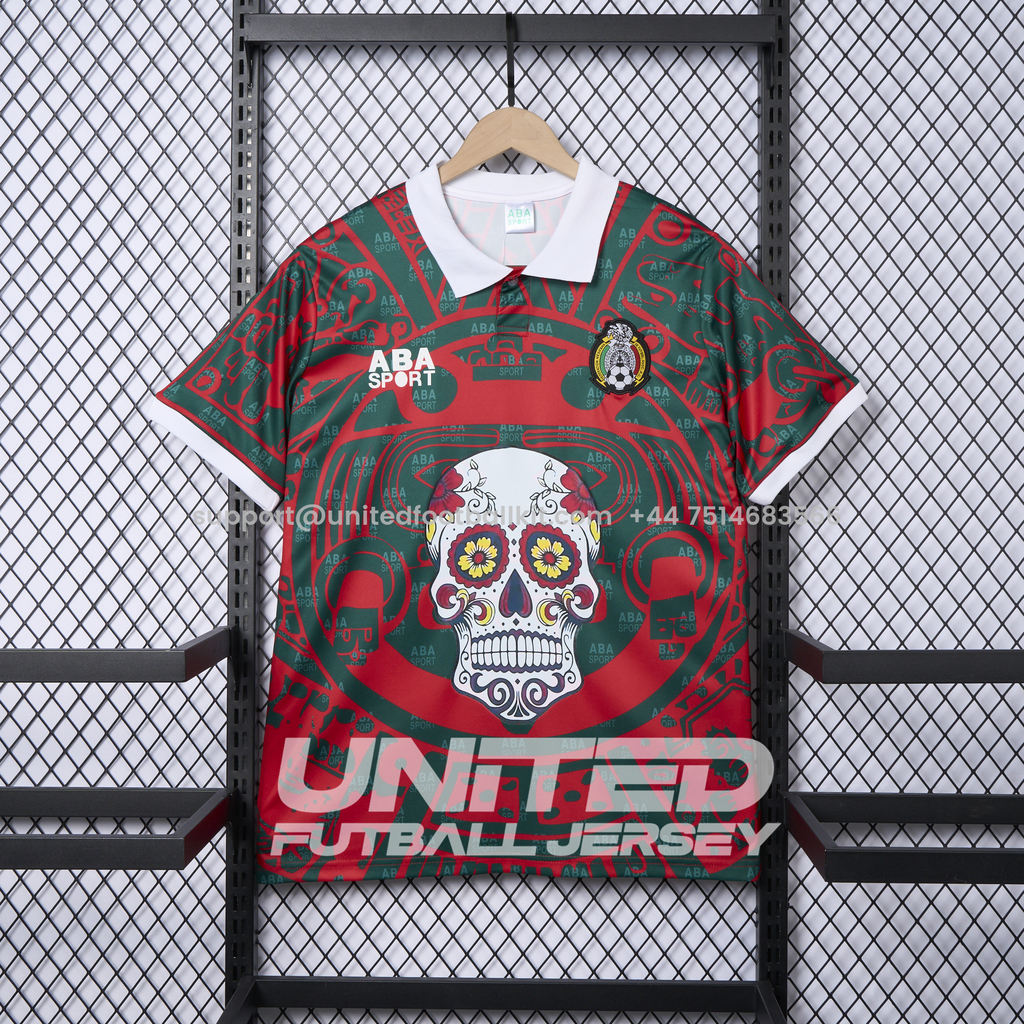 Unitedfootballkit.com | Mexico 2024 Red Skull Special Edition Jersey - Fans Version -Customize Name, Number and Patch | Worldwide Shipping