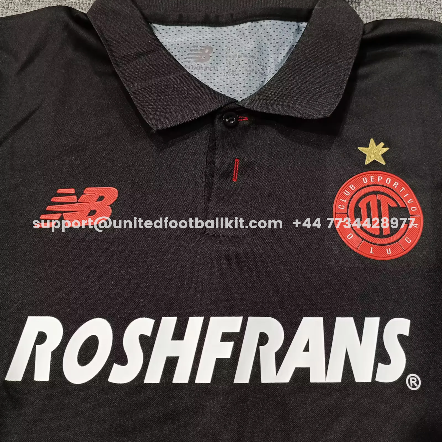 Unitedfootballkit.com | Toluca 25-26 Third Black Long Sleeves Jersey with Star - Player Version -Customize Name, Number and Patch | Worldwide Shipping