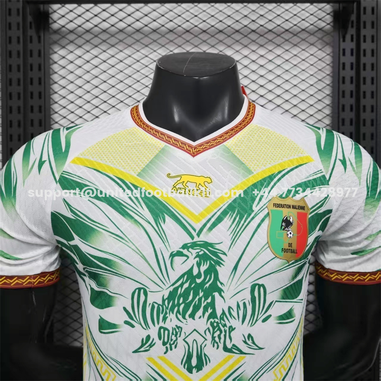 Unitedfootballkit.com | Mali 2026 Eagle White Jersey - Player Version -Customize Name, Number and Patch | Worldwide Shipping