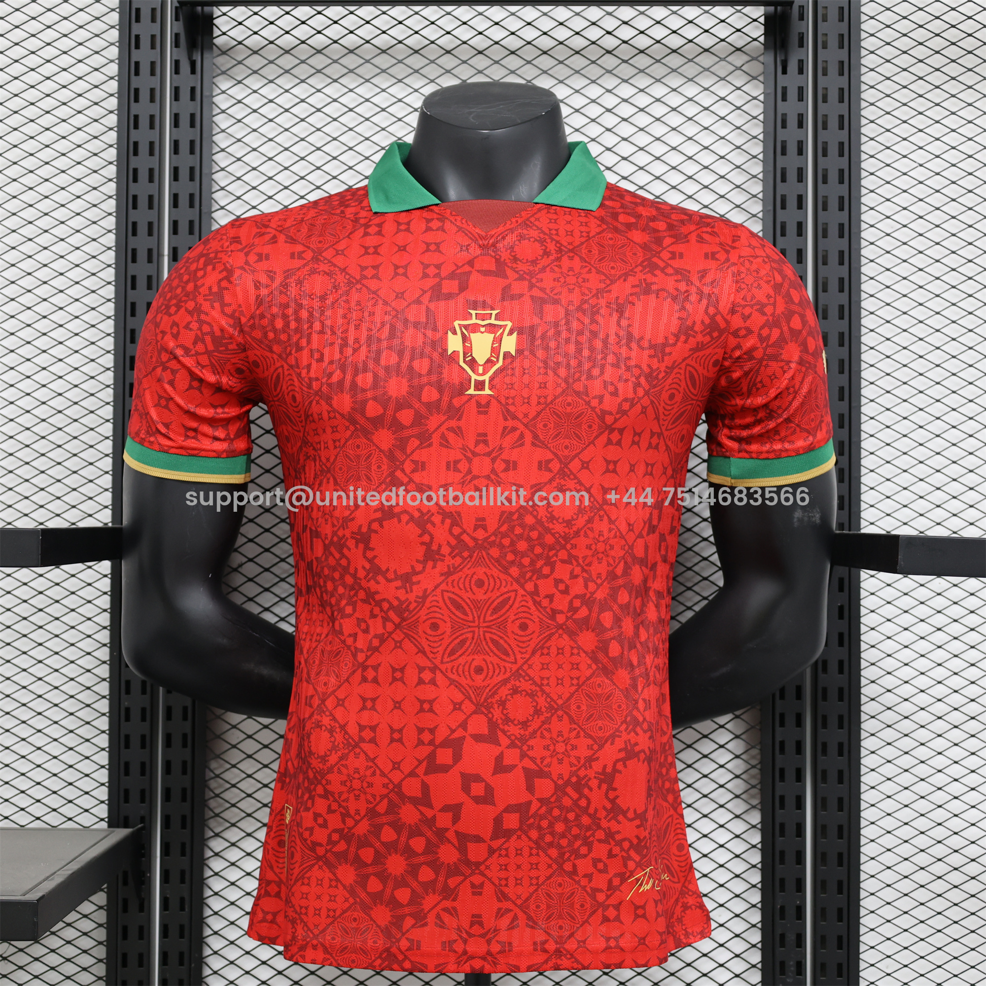Unitedfootballkit.com | Portugal 2024-25 COMMA C.Ronaldo Jersey - Player Version -Customize Name, Number and Patch | Worldwide Shipping