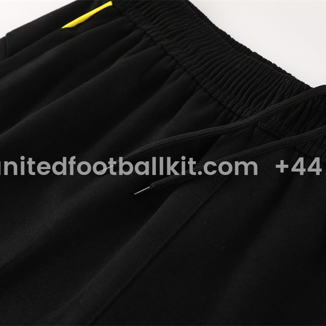 Unitedfootballkit.com | Dortmund 24-25 Training Hoodie Set - Black Hoodie and Pants -Customize Name, Number and Patch | Worldwide Shipping