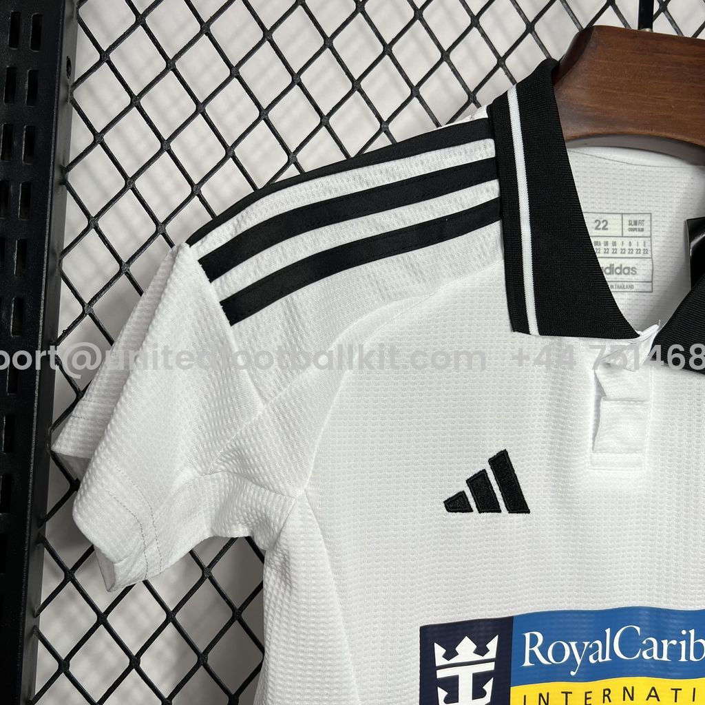 Unitedfootballkit.com | Fulham 24-25 Home Stadium Kids Kit -Customize Name, Number and Patch | Worldwide Shipping