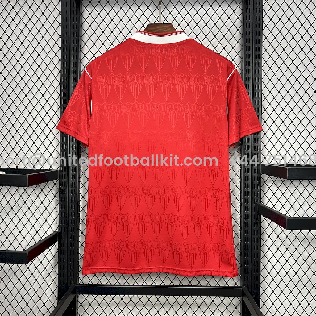 Unitedfootballkit.com | Retro Sevilla FC 1991-92 Away Jersey -Customize Name, Number and Patch | Worldwide Shipping
