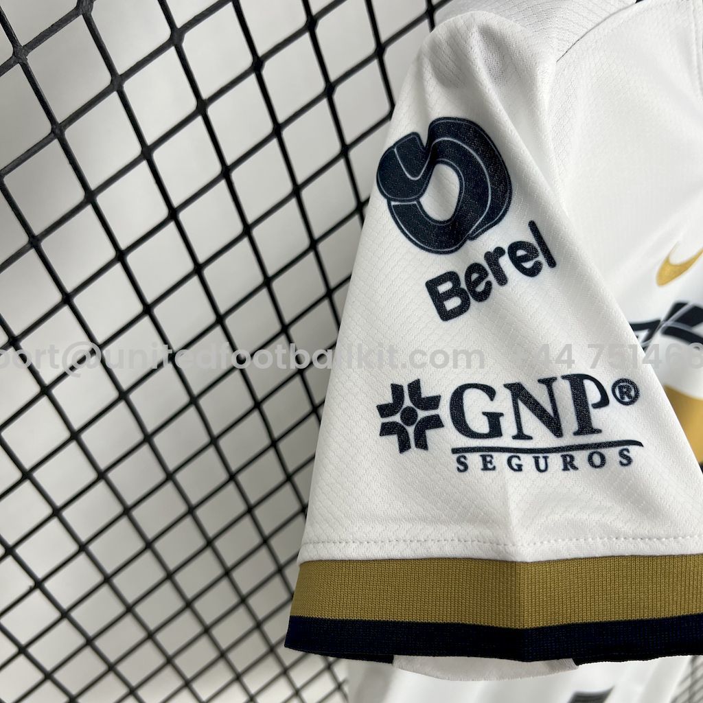 Unitedfootballkit.com | Pumas UNAM 25-26 Home Kids Kit -Customize Name, Number and Patch | Worldwide Shipping