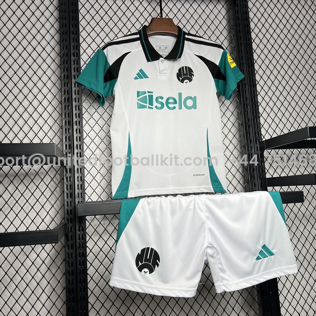 Unitedfootballkit.com | Newcastle United 24-25 Third Kids Kit -Customize Name, Number and Patch | Worldwide Shipping