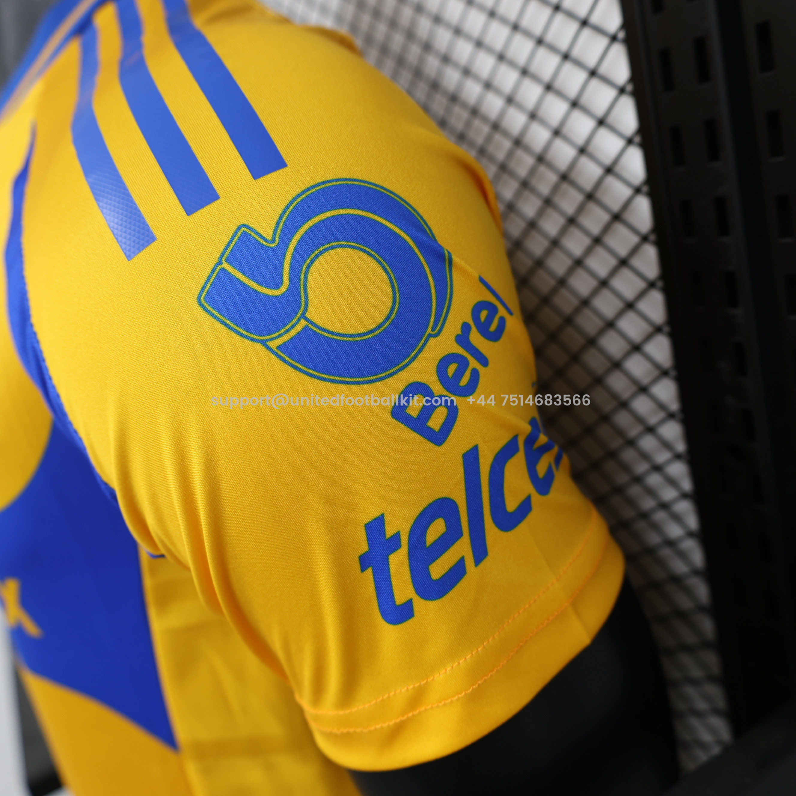 Unitedfootballkit.com | Tigres UANL 24-25 Home Stadium Jersey - Player Version -Customize Name, Number and Patch | Worldwide Shipping