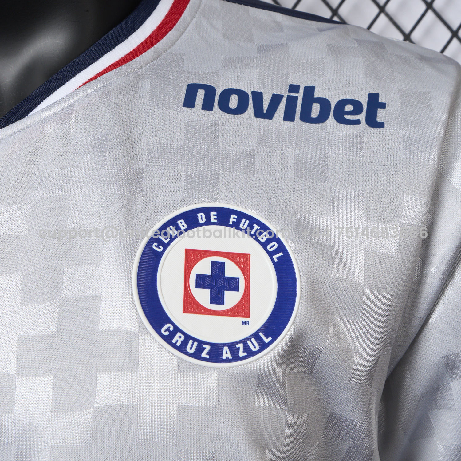 Unitedfootballkit.com | Cruz Azul 25-26 Away Grey Jersey - Player Version -Customize Name, Number and Patch | Worldwide Shipping
