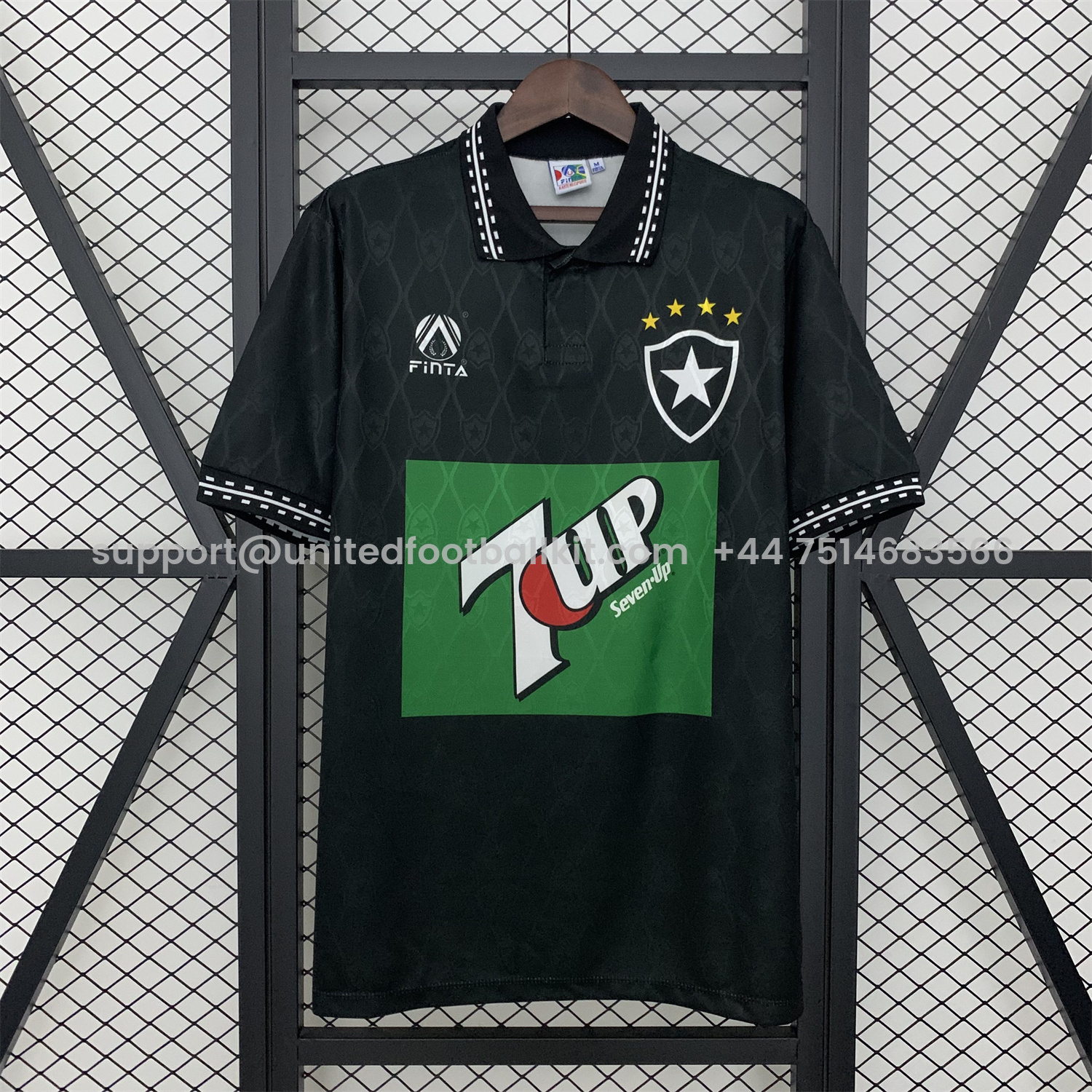 Unitedfootballkit.com | Retro Botafogo 1995 Third Jersey -Customize Name, Number and Patch | Worldwide Shipping