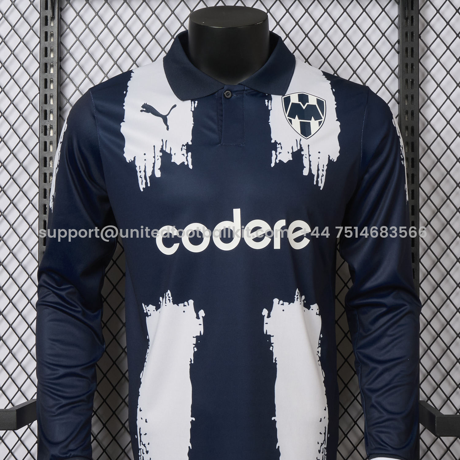 Unitedfootballkit.com | Rayados Monterrey 25-26 Club World Cup Home Long Sleeves Jersey - Player Version -Customize Name, Number and Patch | Worldwide Shipping