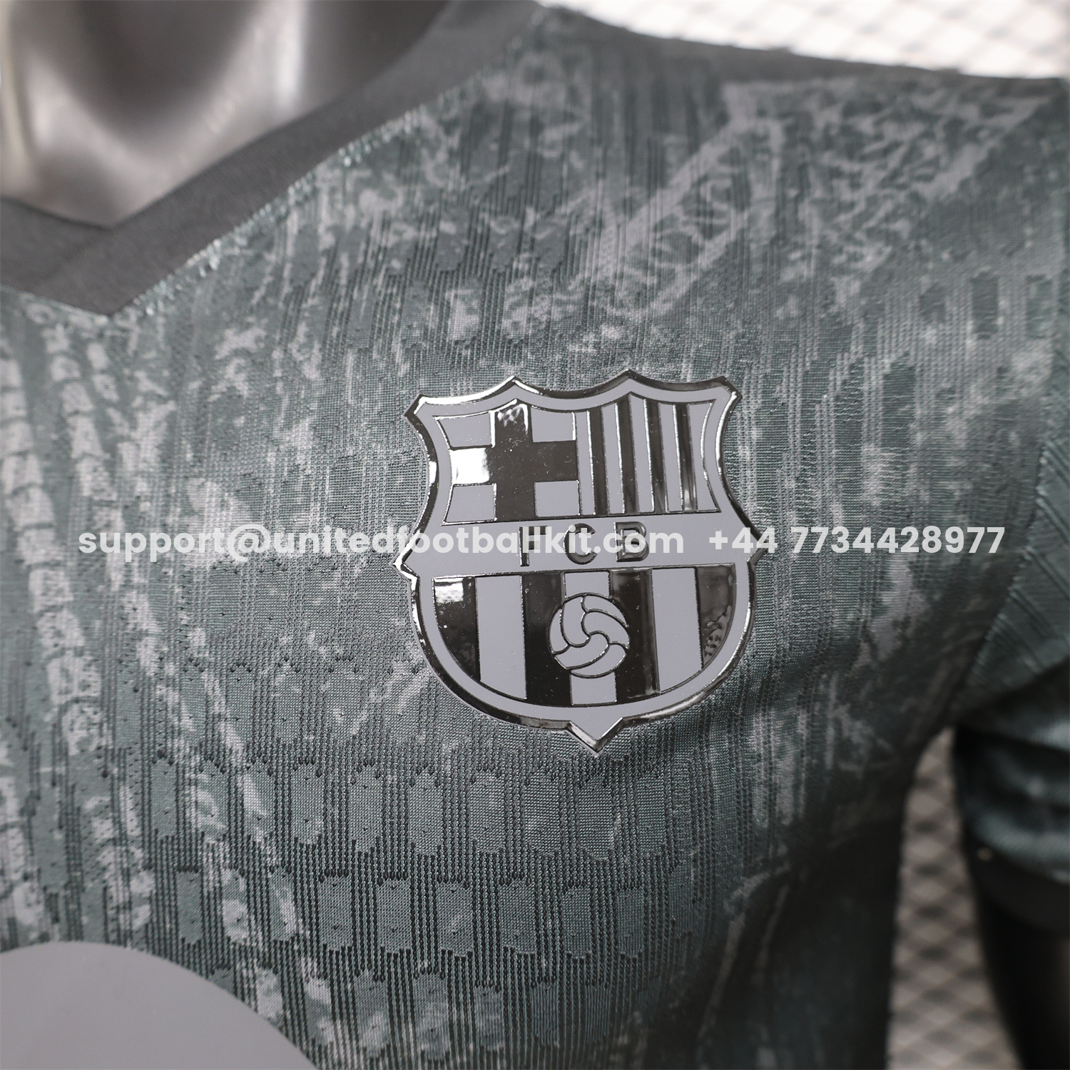 Unitedfootballkit.com | Barcelona 25-26 Grey And Black Special Jersey - Player Version -Customize Name, Number and Patch | Worldwide Shipping