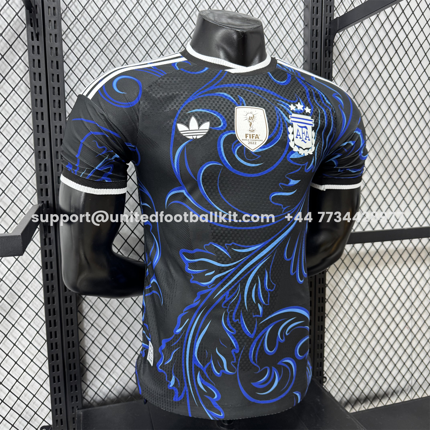 Unitedfootballkit.com | Argentina 2026 Away Deep Blue Jersey - Player Version -Customize Name, Number and Patch | Worldwide Shipping