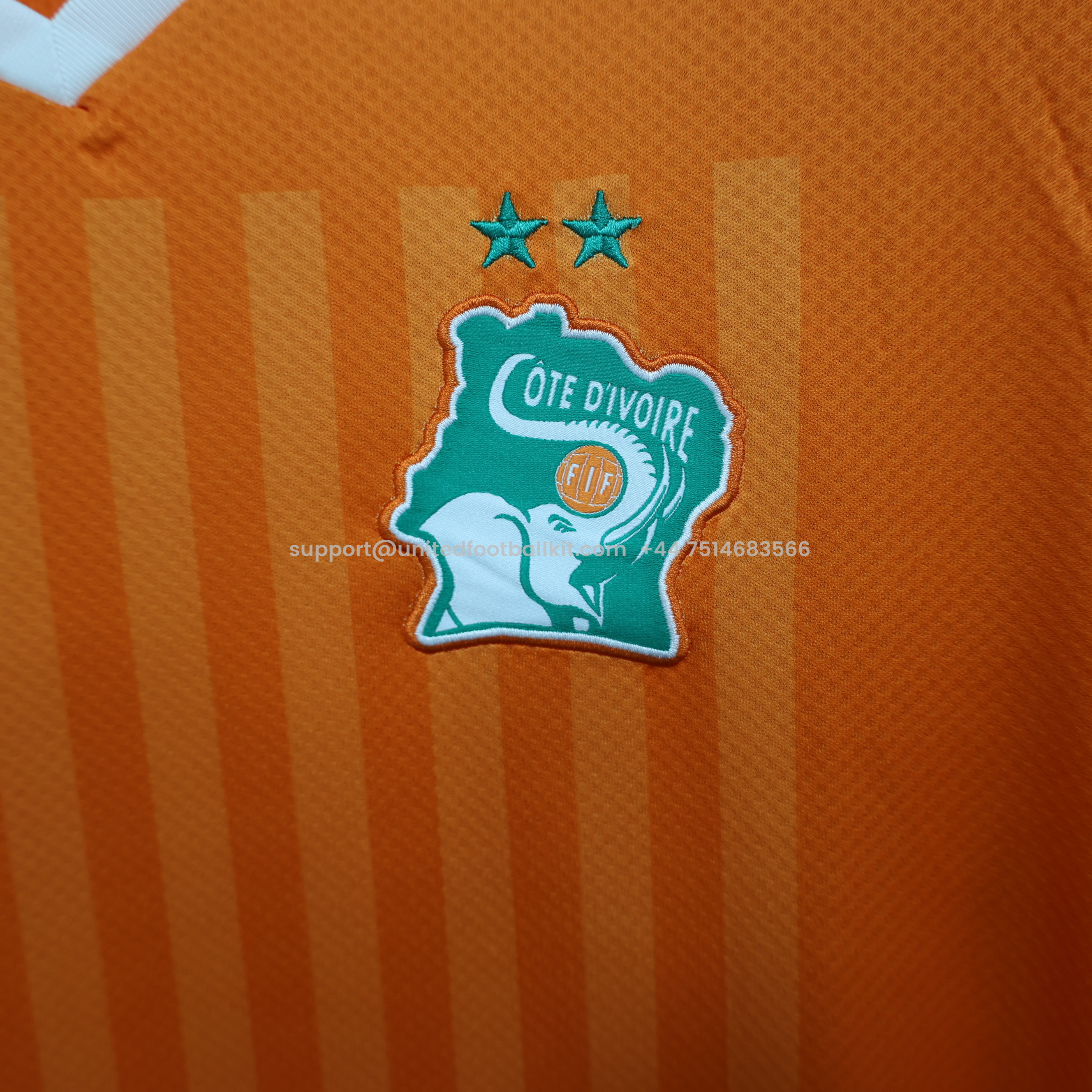 Unitedfootballkit.com | Cote d'Ivoire 22-23 Home Stadium Jersey - Fans Version -Customize Name, Number and Patch | Worldwide Shipping