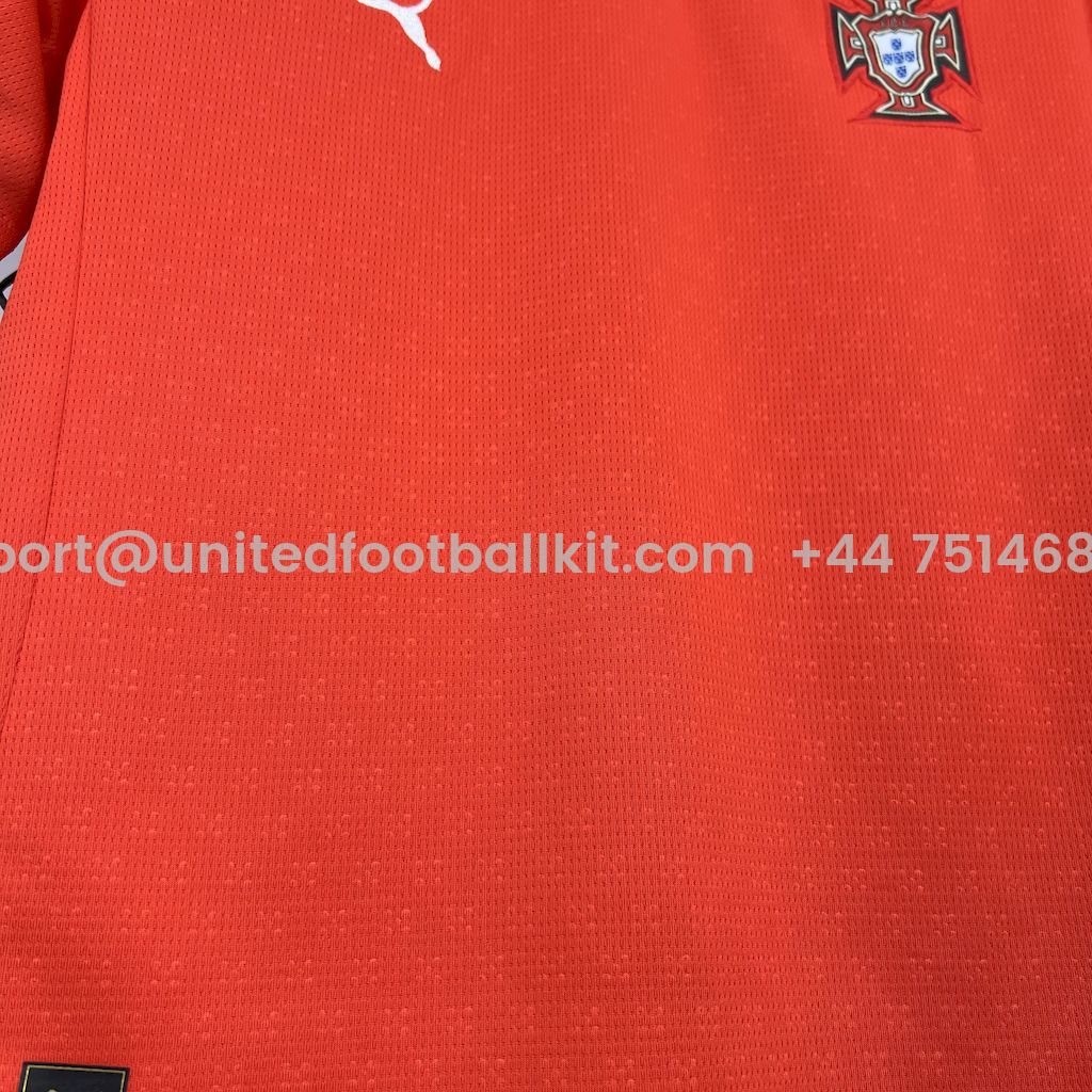 Unitedfootballkit.com | Portugal 2025-26 Home Kids Kit -Customize Name, Number and Patch | Worldwide Shipping
