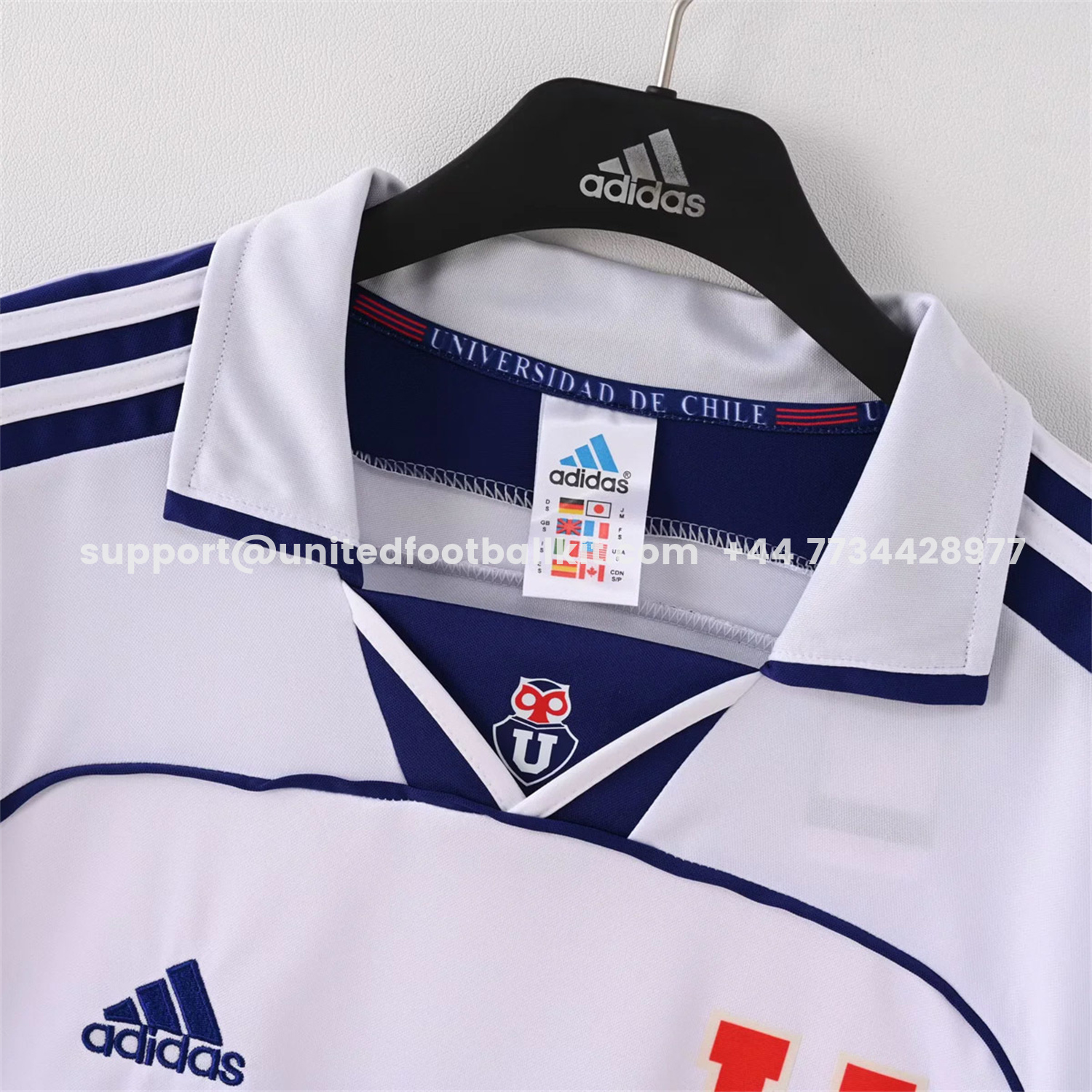 Unitedfootballkit.com | Retro Universidad De Chile 1999-00 Away White Jersey -Customize Name, Number and Patch | Worldwide Shipping