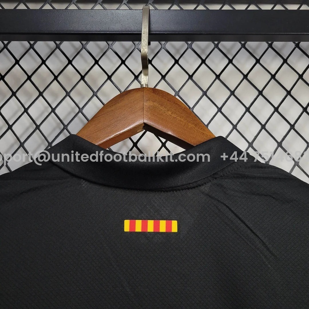 Unitedfootballkit.com | Barcelona 24-25 Away Jersey with Big Logo - Fans Version -Customize Name, Number and Patch | Worldwide Shipping