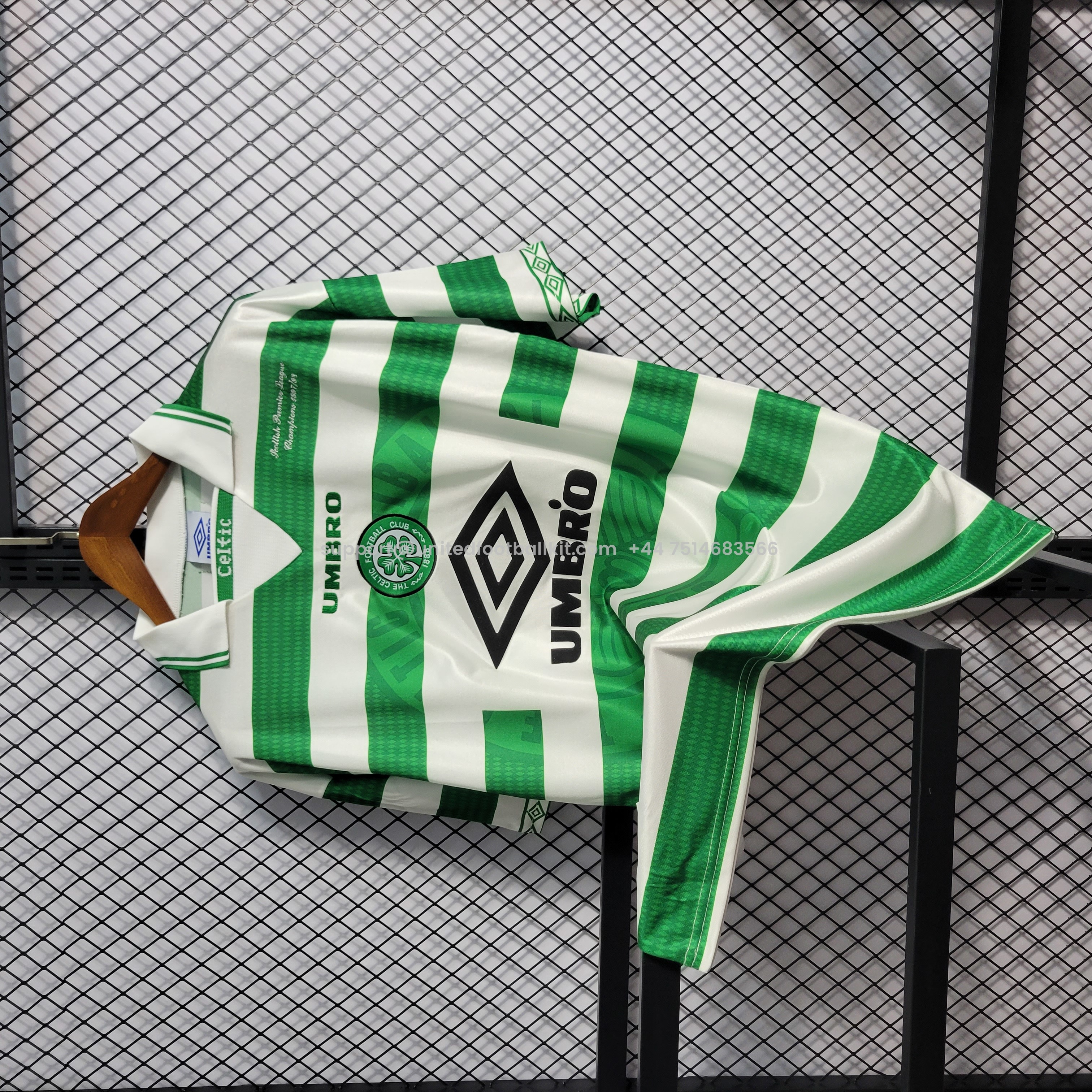 Unitedfootballkit.com | Retro Celtic 1998-99 Home Stadium Jersey -Customize Name, Number and Patch | Worldwide Shipping