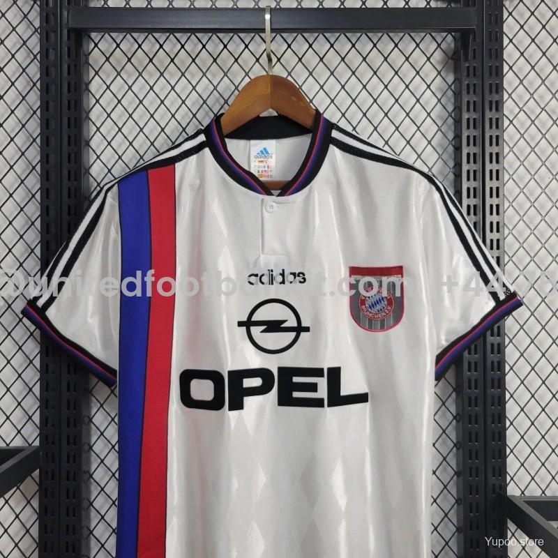 Unitedfootballkit.com | Retro Bayern Munich 96-98 Away Stadium Jersey -Customize Name, Number and Patch | Worldwide Shipping