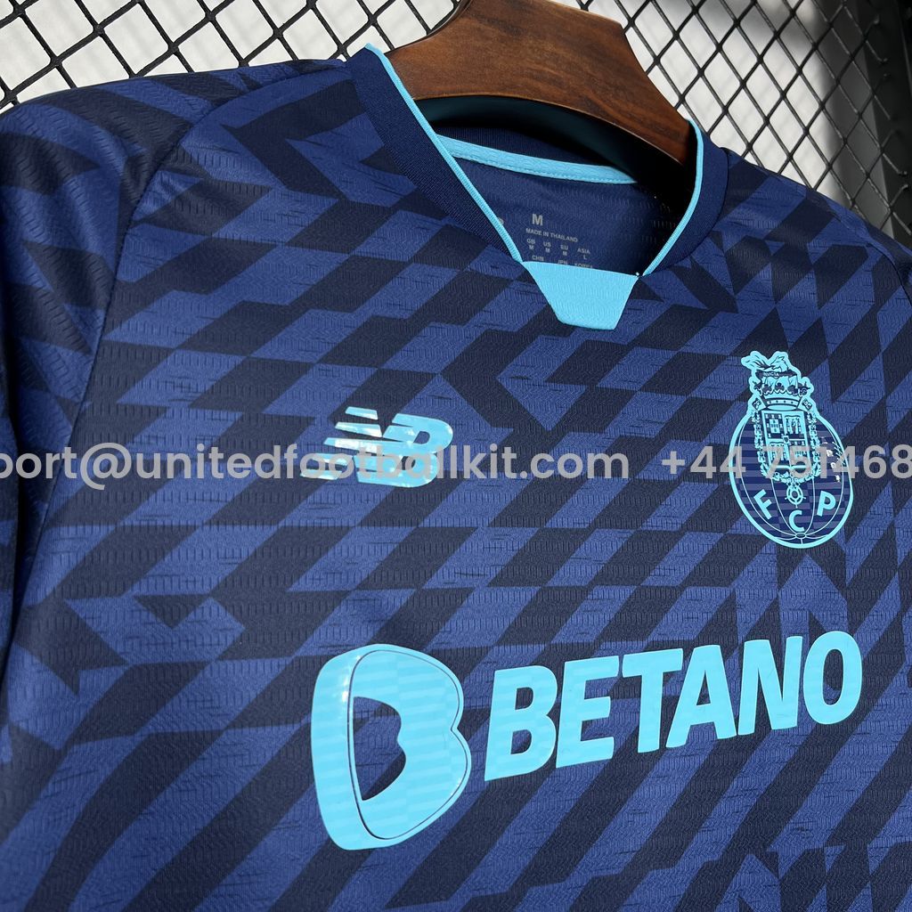Unitedfootballkit.com | Porto 24-25 Third Jersey - Fans Version -Customize Name, Number and Patch | Worldwide Shipping