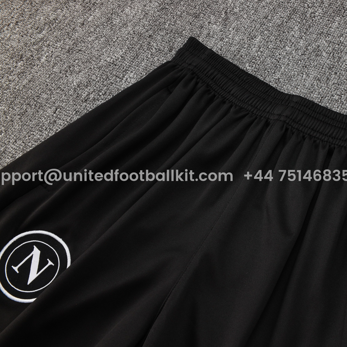 Unitedfootballkit.com | Napoli 24-25 Long Sleeve Training Set - Red Top and Black Pants -Customize Name, Number and Patch | Worldwide Shipping