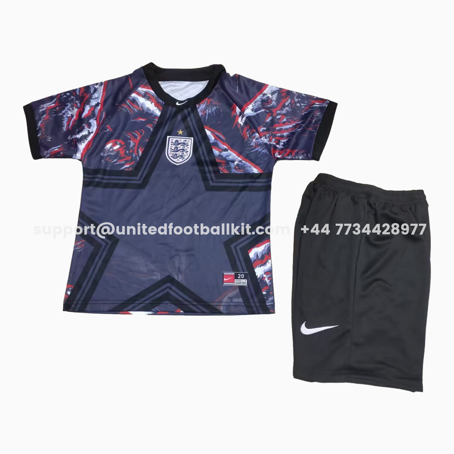 Unitedfootballkit.com | England 2026 Hollywood Goalkeeper Special Kids Kit -Customize Name, Number and Patch | Worldwide Shipping