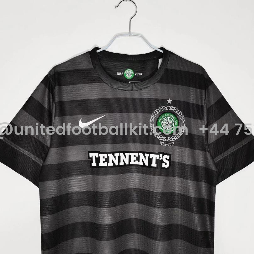 Unitedfootballkit.com | Retro Celtic 12-13 Away Stadium 125th Anniversary Jersey -Customize Name, Number and Patch | Worldwide Shipping