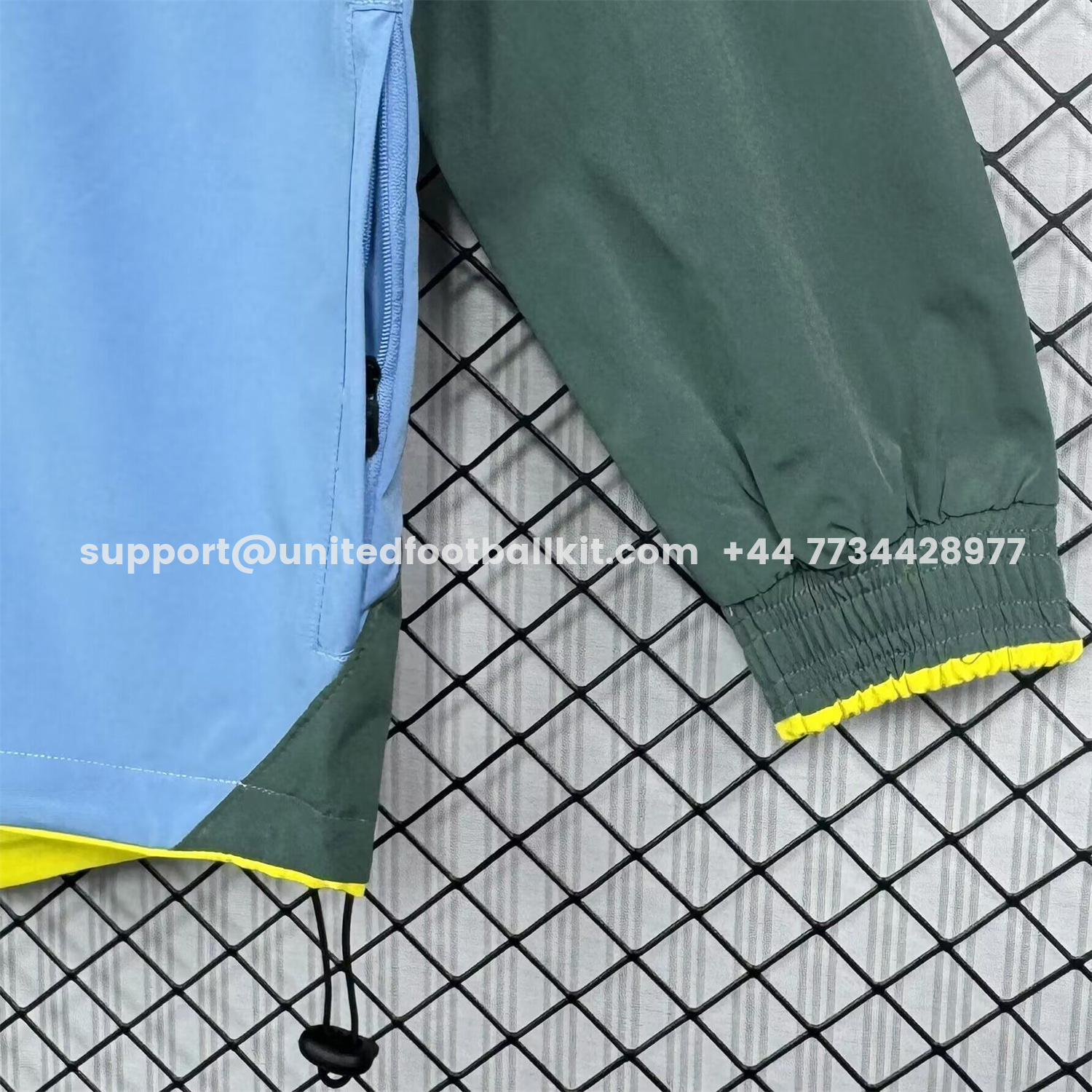 Unitedfootballkit.com | Retro Sporting CP 2002-03 Windbreaker Jacket - Blue Green -Customize Name, Number and Patch | Worldwide Shipping