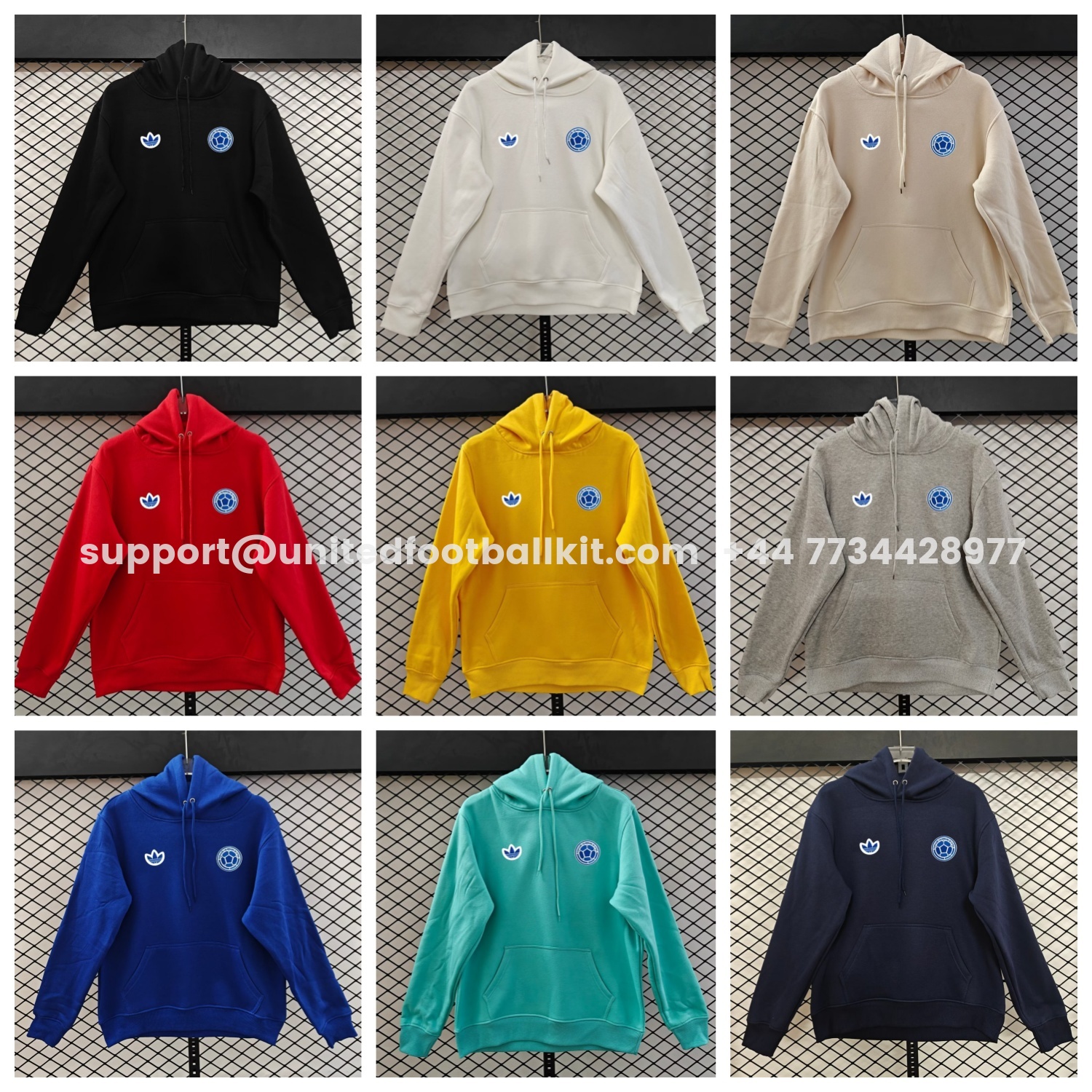 Unitedfootballkit.com | Colombia 2026 Terrace Icon Unisex Pullover Hoodie -Customize Name, Number and Patch | Worldwide Shipping