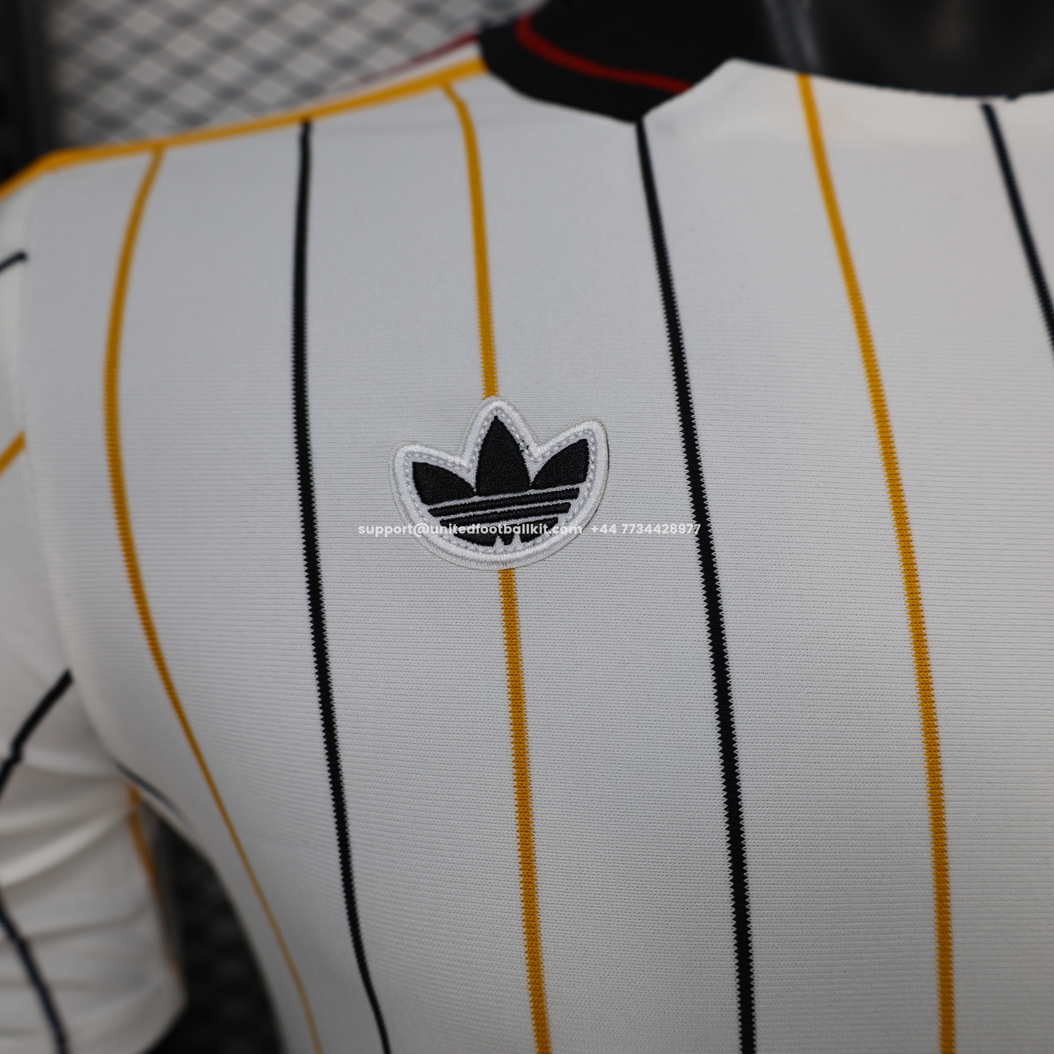 Unitedfootballkit.com | Germany 2026 Terrace Icon Retro Casual Style White Jersey - Player Version -Customize Name, Number and Patch | Worldwide Shipping