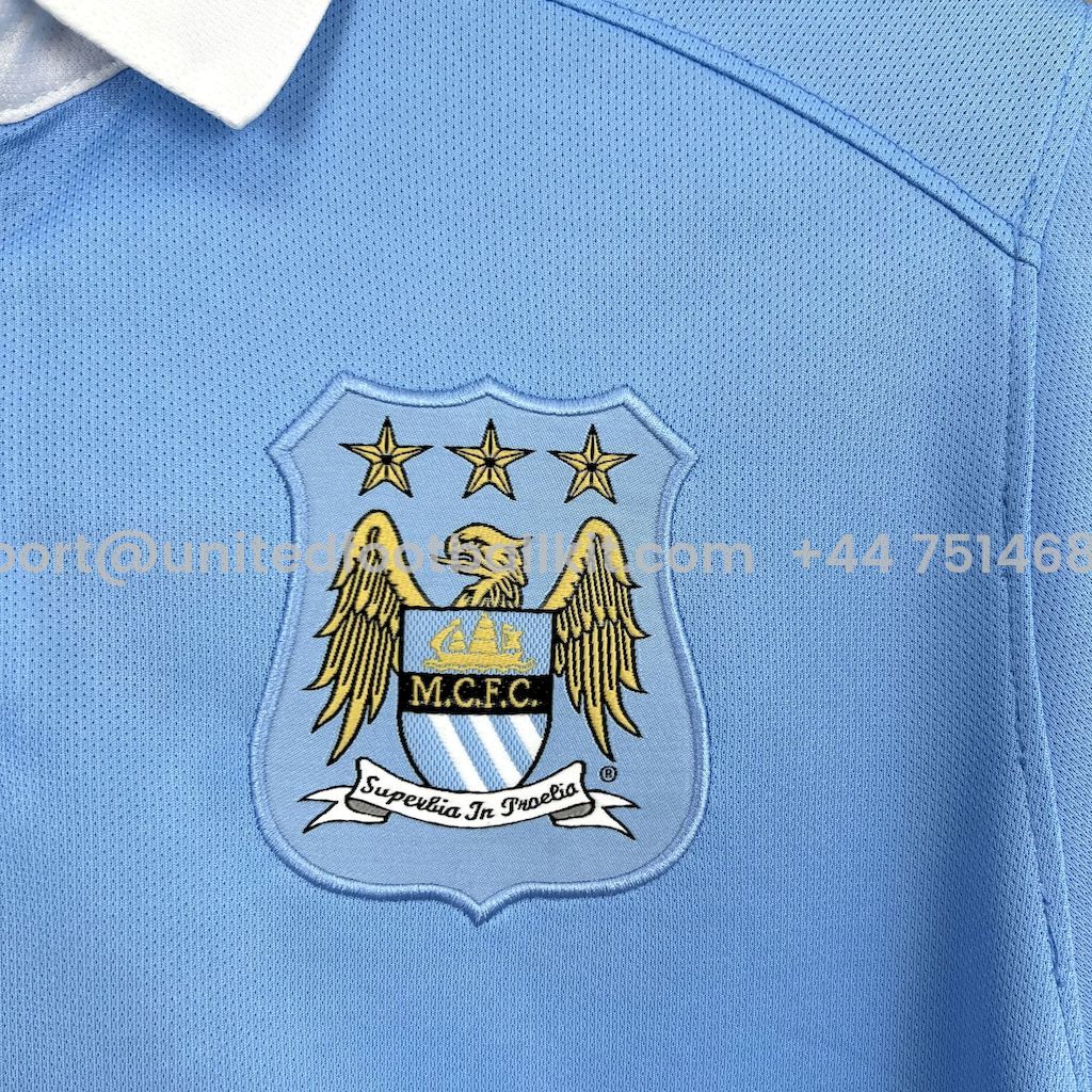 Unitedfootballkit.com | Retro Manchester City 2015-16 Home Jersey -Customize Name, Number and Patch | Worldwide Shipping