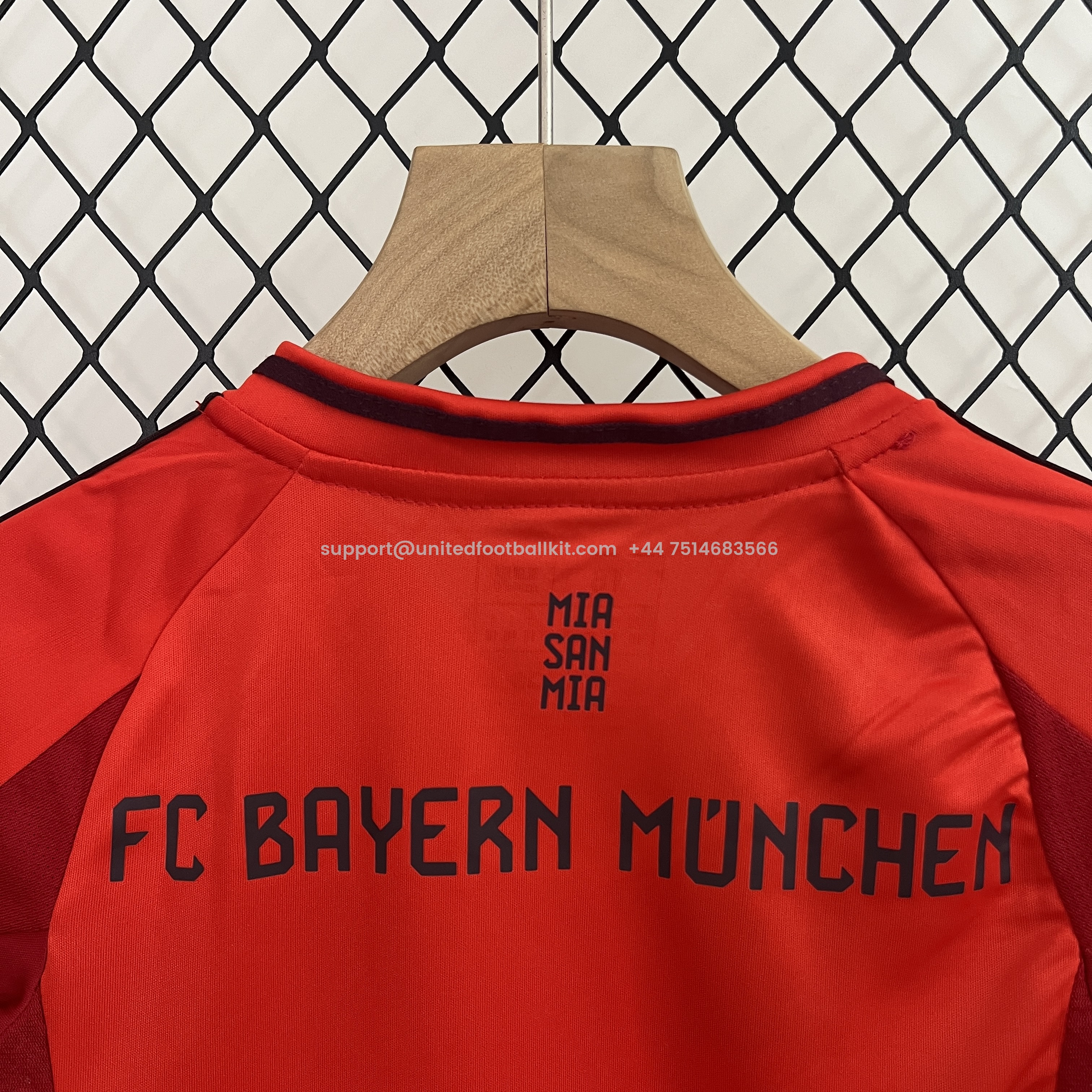 Unitedfootballkit.com | Bayern Munich 24-25 Home Kids Kit - Fans Version -Customize Name, Number and Patch | Worldwide Shipping