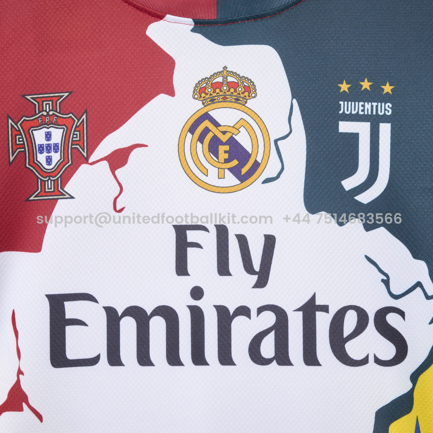 Unitedfootballkit.com | Cristiano Ronaldo Career Commemorative Jersey Real Madrid Juventus Portugal Manchester United Al Nassr Sporting CP - Fans Version -Customize Name, Number and Patch | Worldwide Shipping