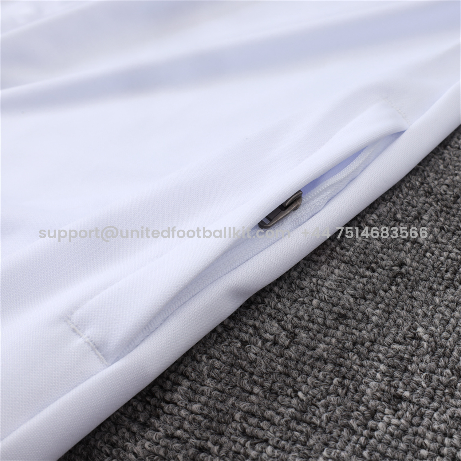 Unitedfootballkit.com | Germany 25-26 125th Anniversary Jacket Training Tracksuit - White Jackets & Black Pants -Customize Name, Number and Patch | Worldwide Shipping