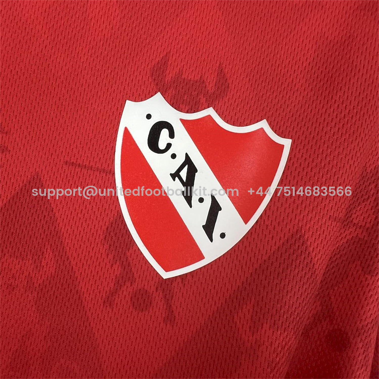 Unitedfootballkit.com | CA Independiente 25-26 Home Jersey - Fans Version -Customize Name, Number and Patch | Worldwide Shipping