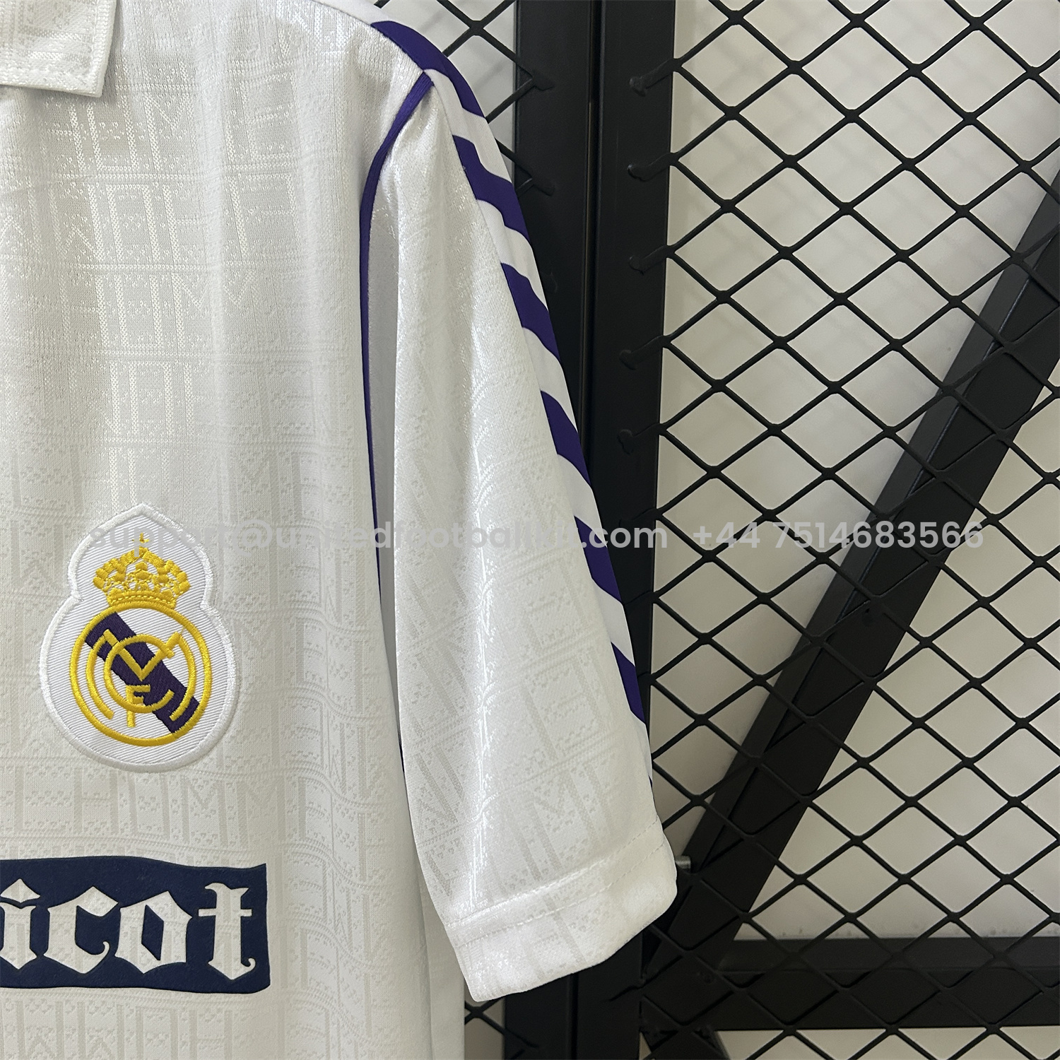 Unitedfootballkit.com | Retro Real Madrid 1989-90 Home Jersey -Customize Name, Number and Patch | Worldwide Shipping