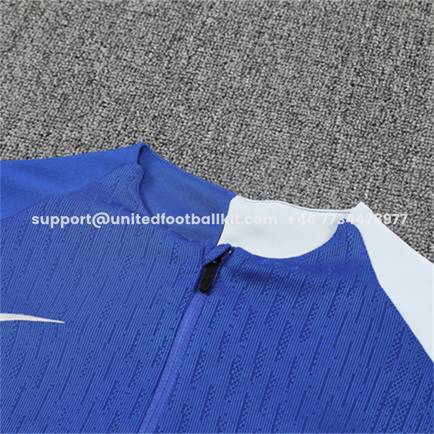 Unitedfootballkit.com | C.H.E.L.S.E.A 25-26 Long Sleeve Training Set - Player Version - Blue Top and Black Pants -Customize Name, Number and Patch | Worldwide Shipping