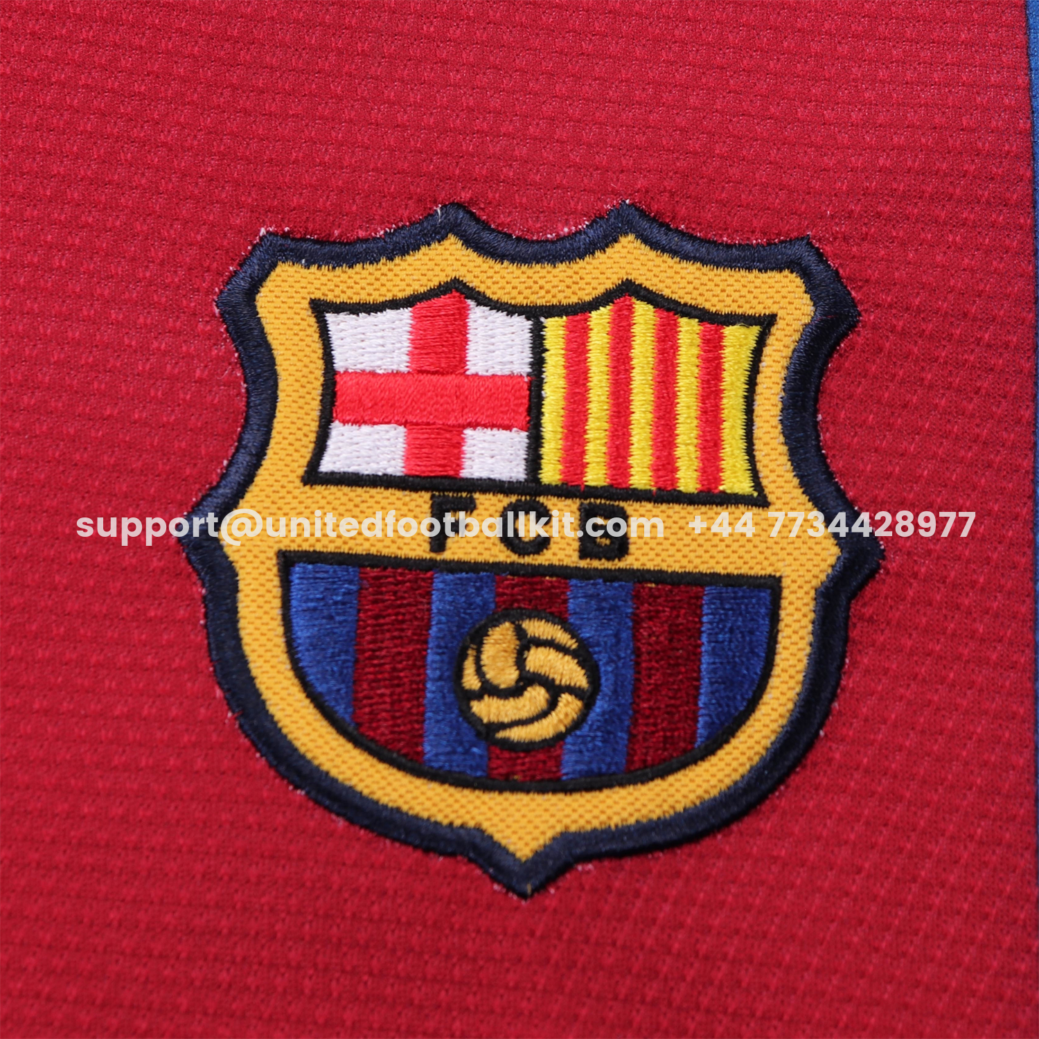 Unitedfootballkit.com | Retro Barcelona 2006-07 Home Kids Kit -Customize Name, Number and Patch | Worldwide Shipping