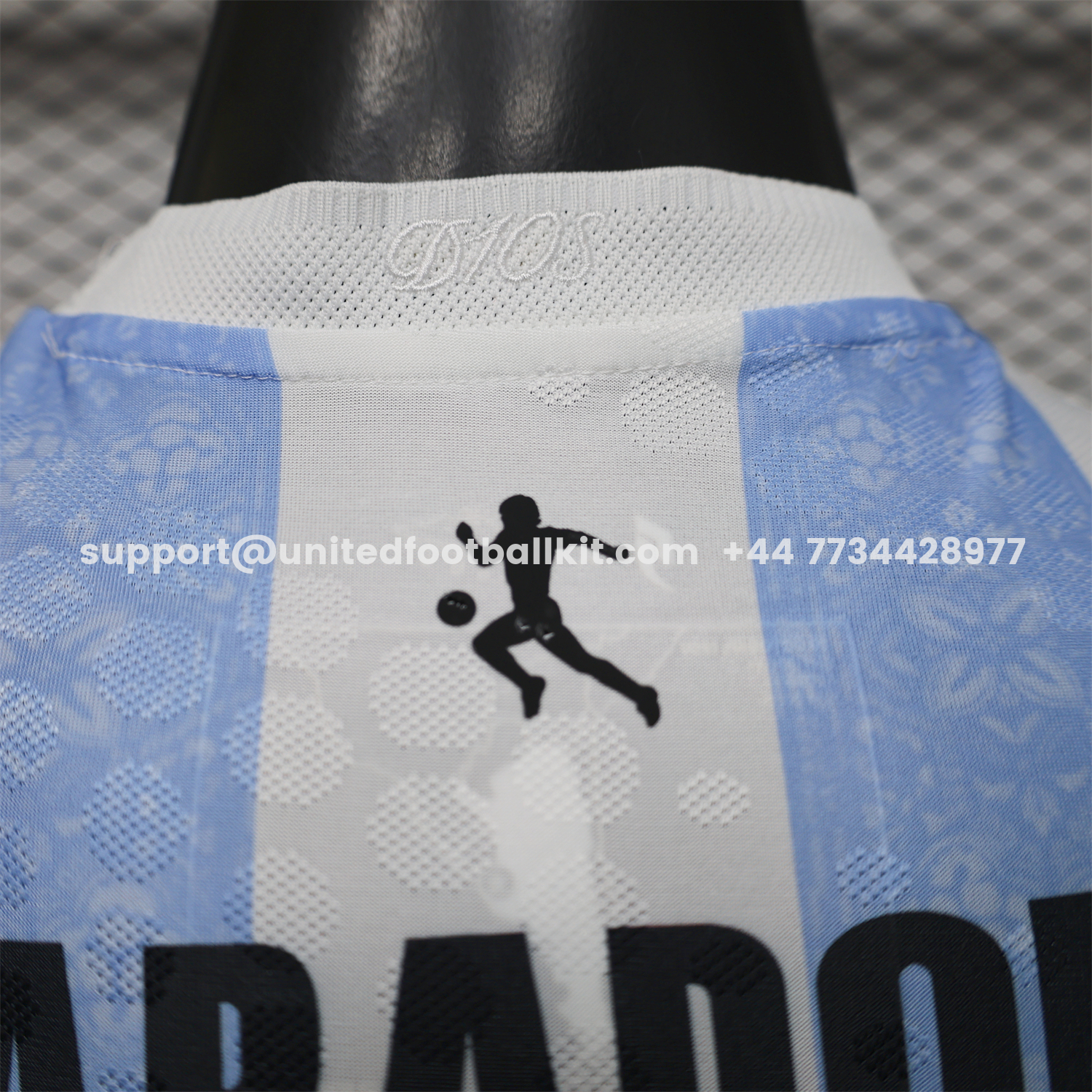 Unitedfootballkit.com | Argentina 2026 White Blue Maradona Special Kit - Player Version -Customize Name, Number and Patch | Worldwide Shipping