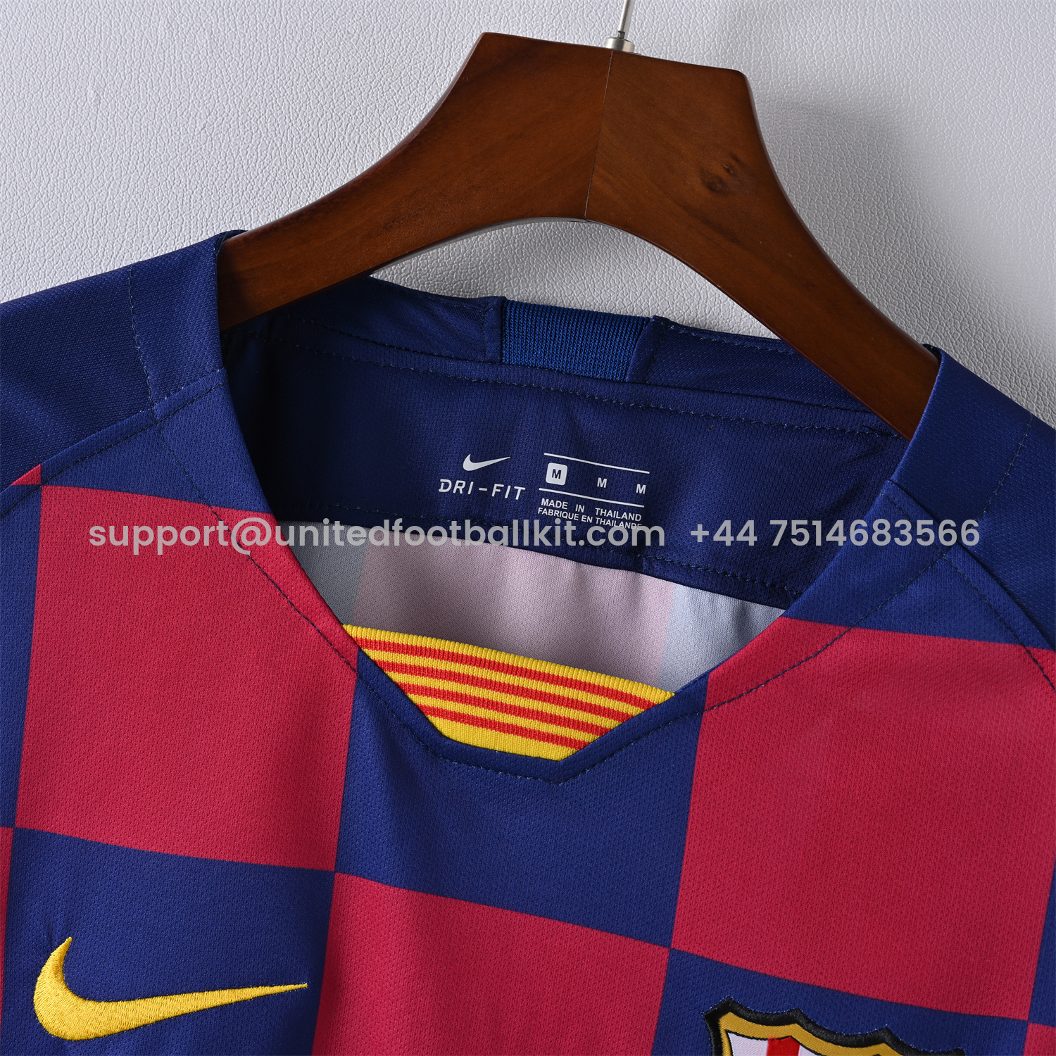 Unitedfootballkit.com | Retro Barcelona 2019-20 Home Jersey -Customize Name, Number and Patch | Worldwide Shipping