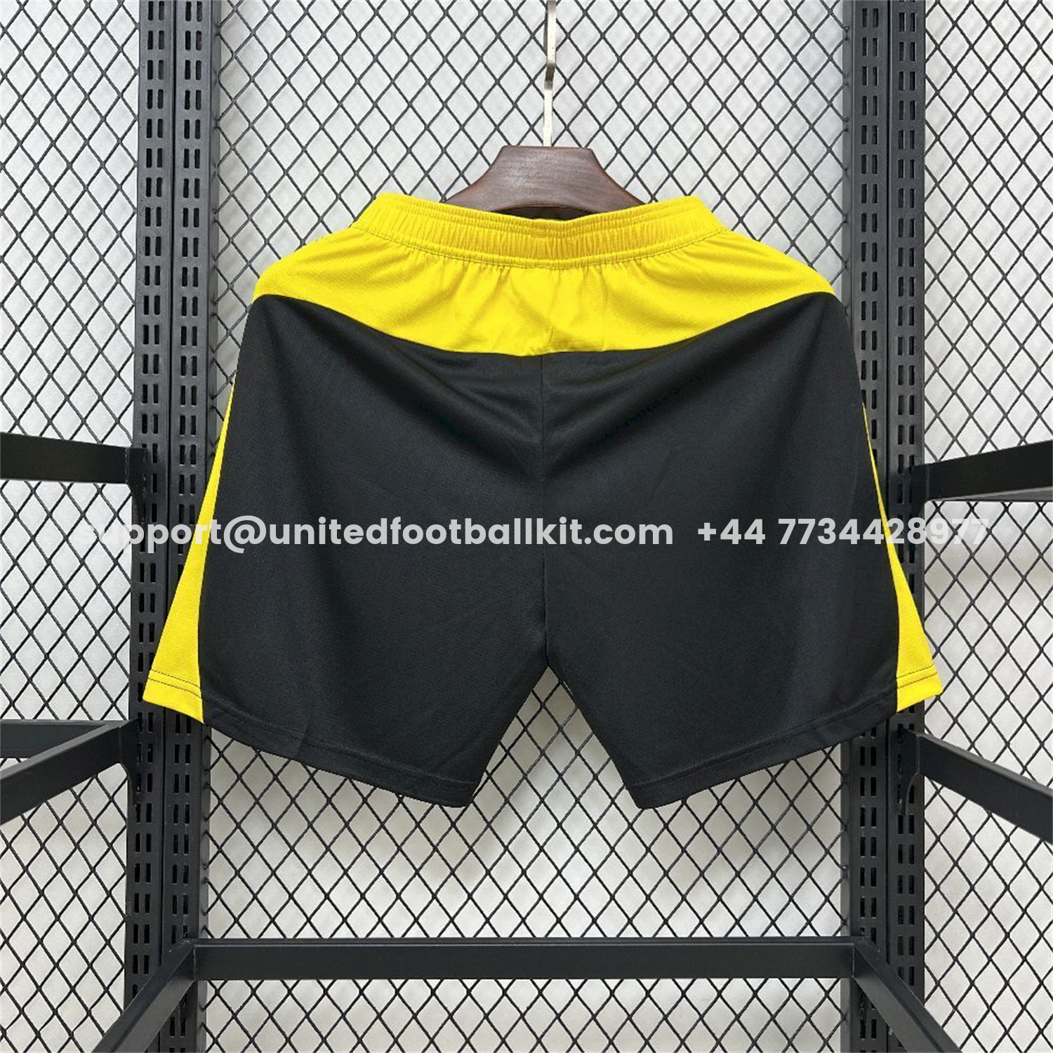 Unitedfootballkit.com | Dortmund 25-26 Home Black Shorts - Fans Version -Customize Name, Number and Patch | Worldwide Shipping