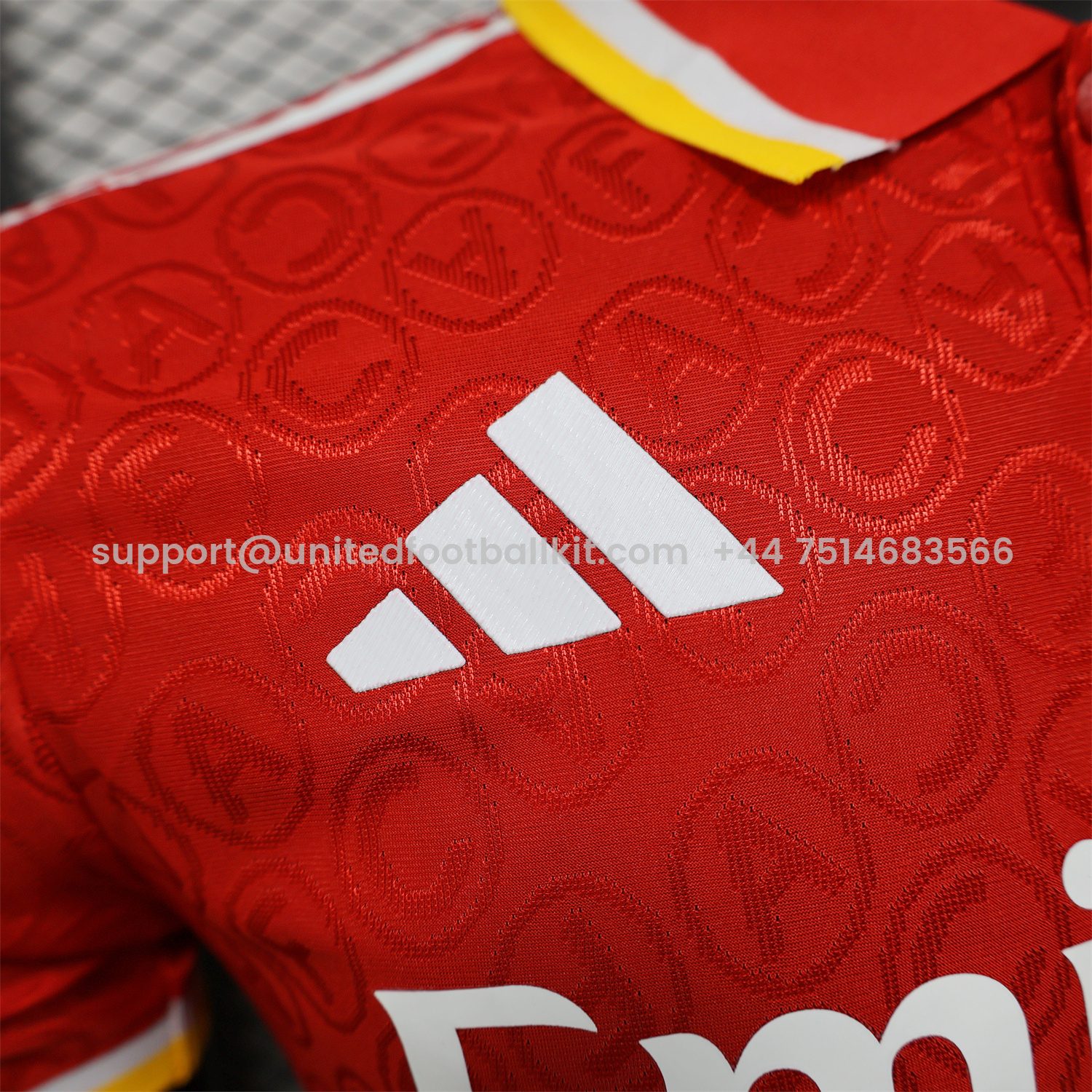 Unitedfootballkit.com | Arsenal 25-26 Red POLO White Sponsored Secial Edition Jersey - Player Version -Customize Name, Number and Patch | Worldwide Shipping