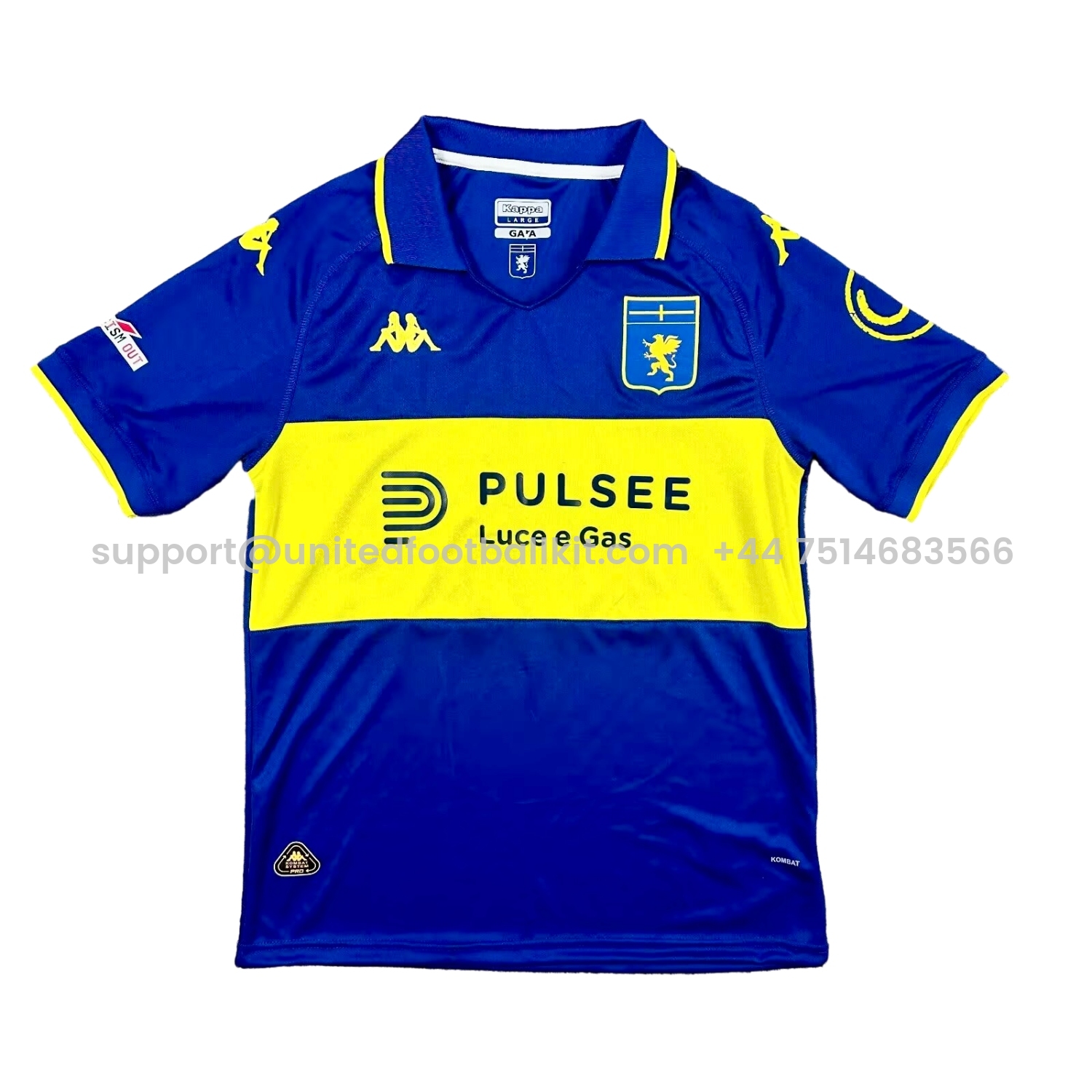 Unitedfootballkit.com | Genoa 24-25 Fourth Jersey - Fans Version -Customize Name, Number and Patch | Worldwide Shipping