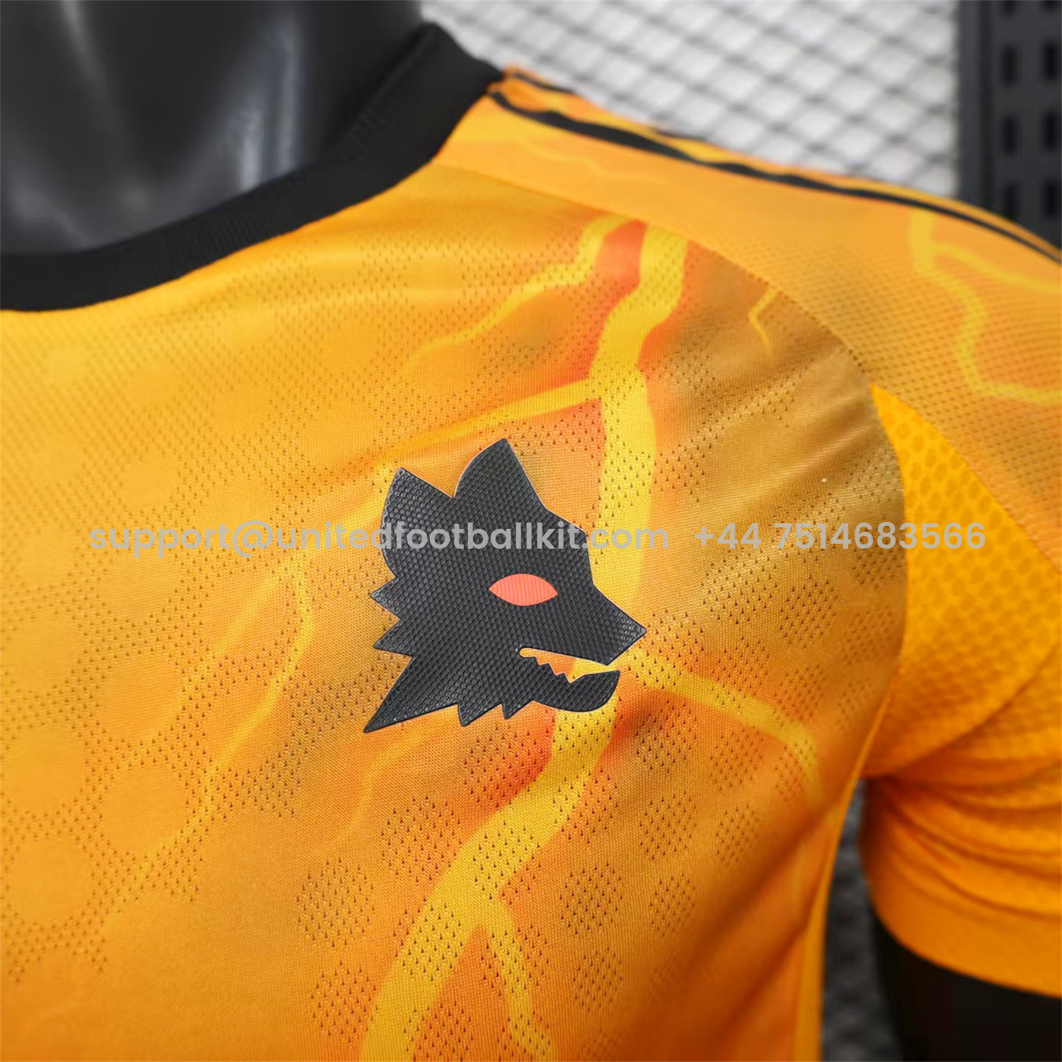 Unitedfootballkit.com | AS Roma 25-26 Away Unsponsored Jersey - Player Version -Customize Name, Number and Patch | Worldwide Shipping