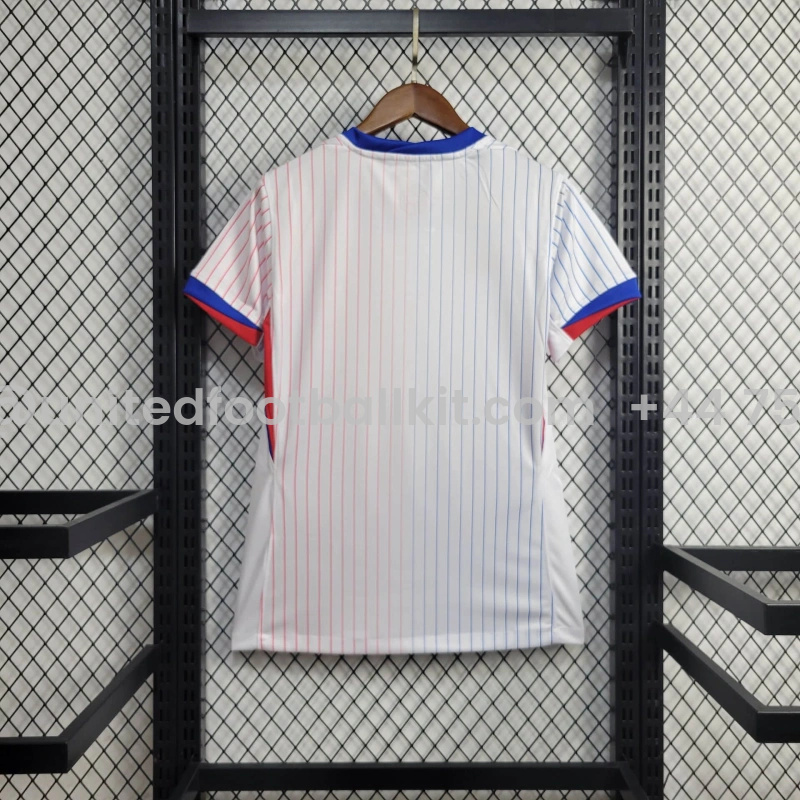 Unitedfootballkit.com | Women's France 2024 Away Stadium Jersey -Customize Name, Number and Patch | Worldwide Shipping